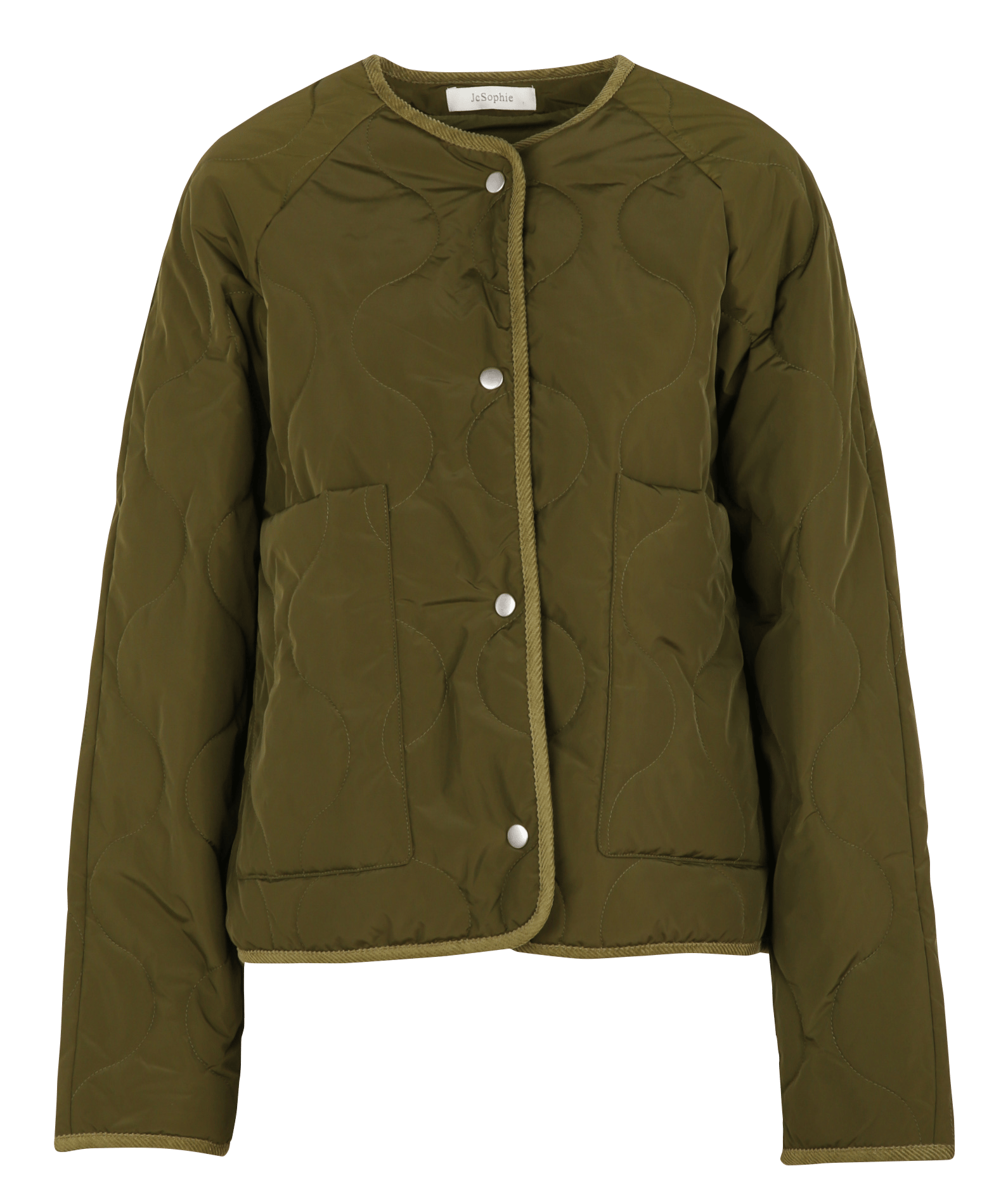 Quilted round neck jacket JC SOPHIE Green