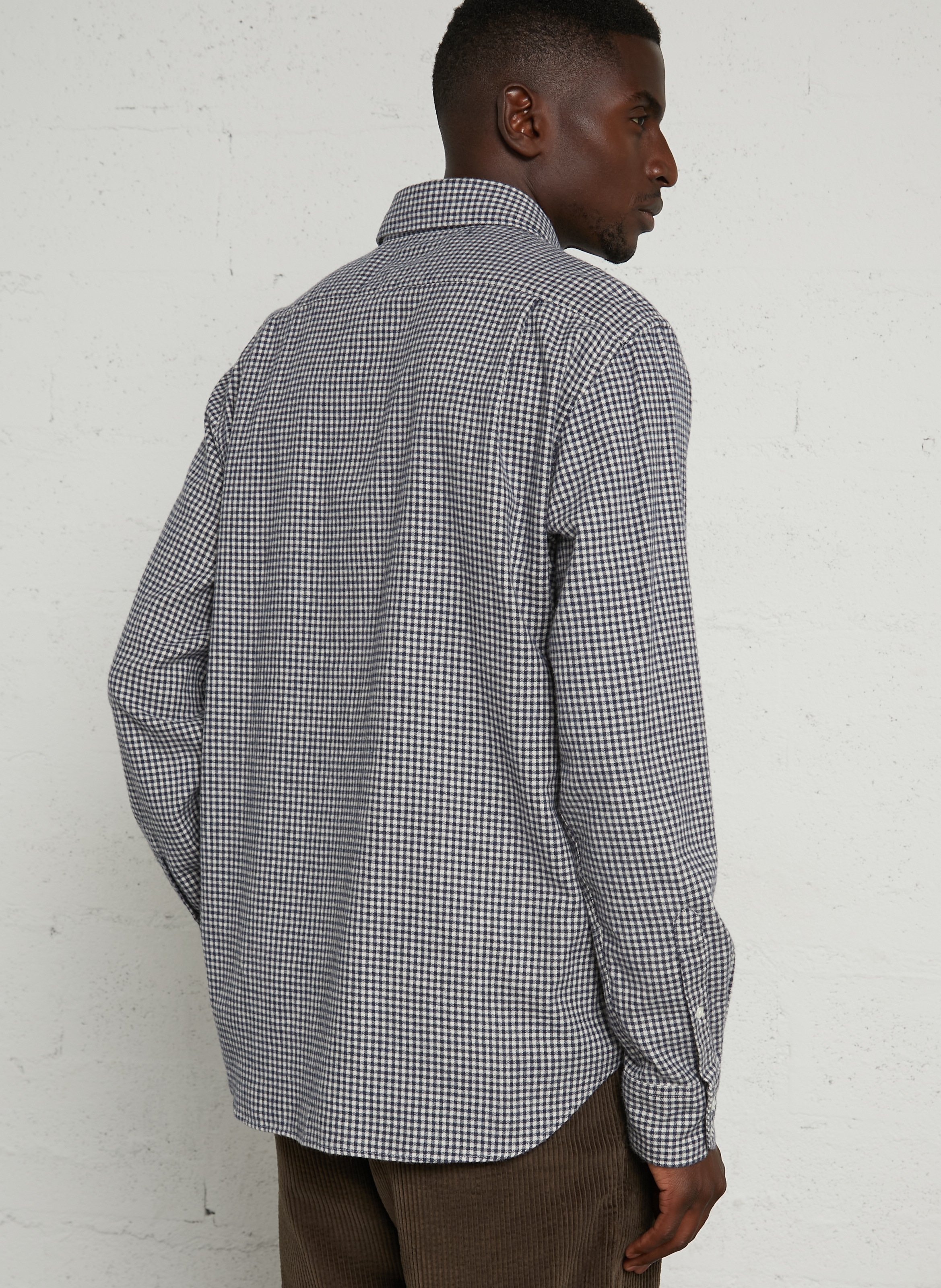 Chemise col classique en coton HARTFORD Bleu
