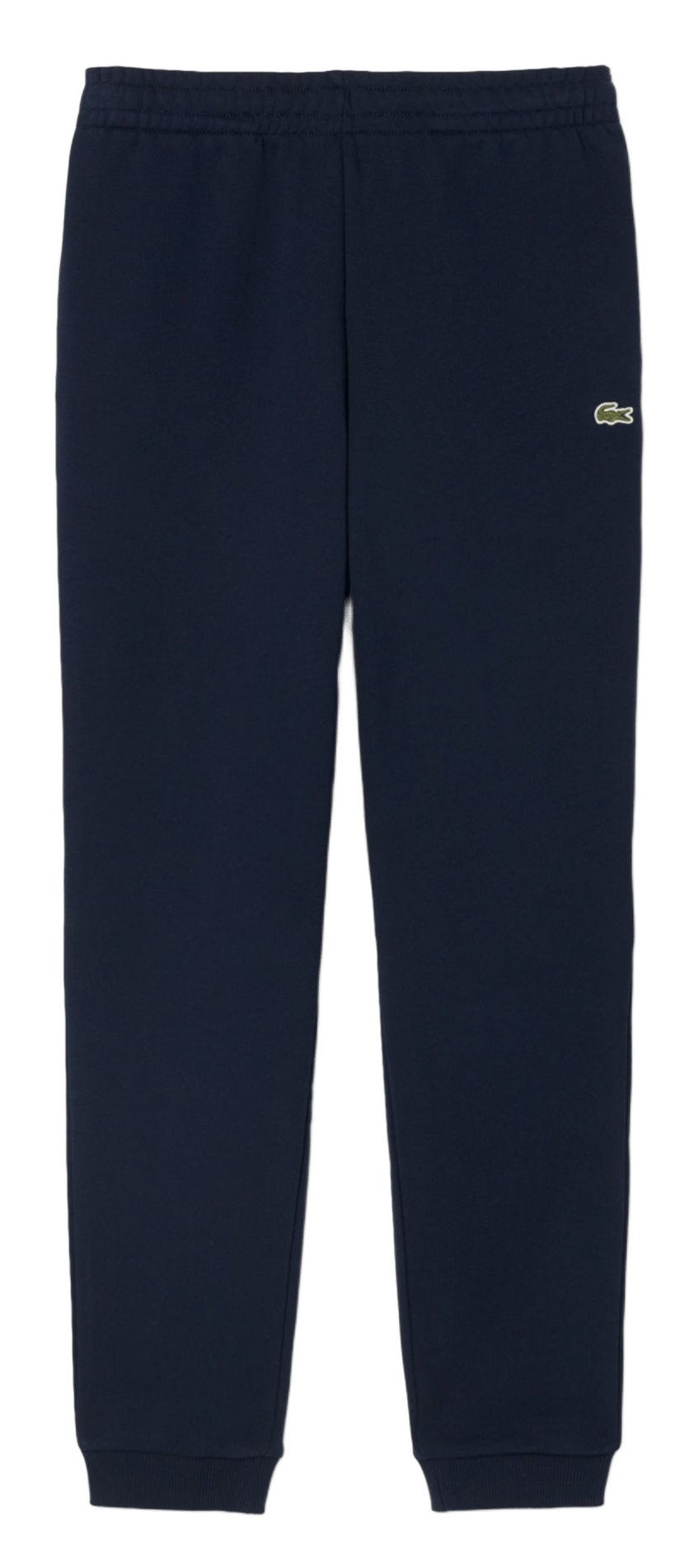 Tapered solid color cotton joggers LACOSTE Blue