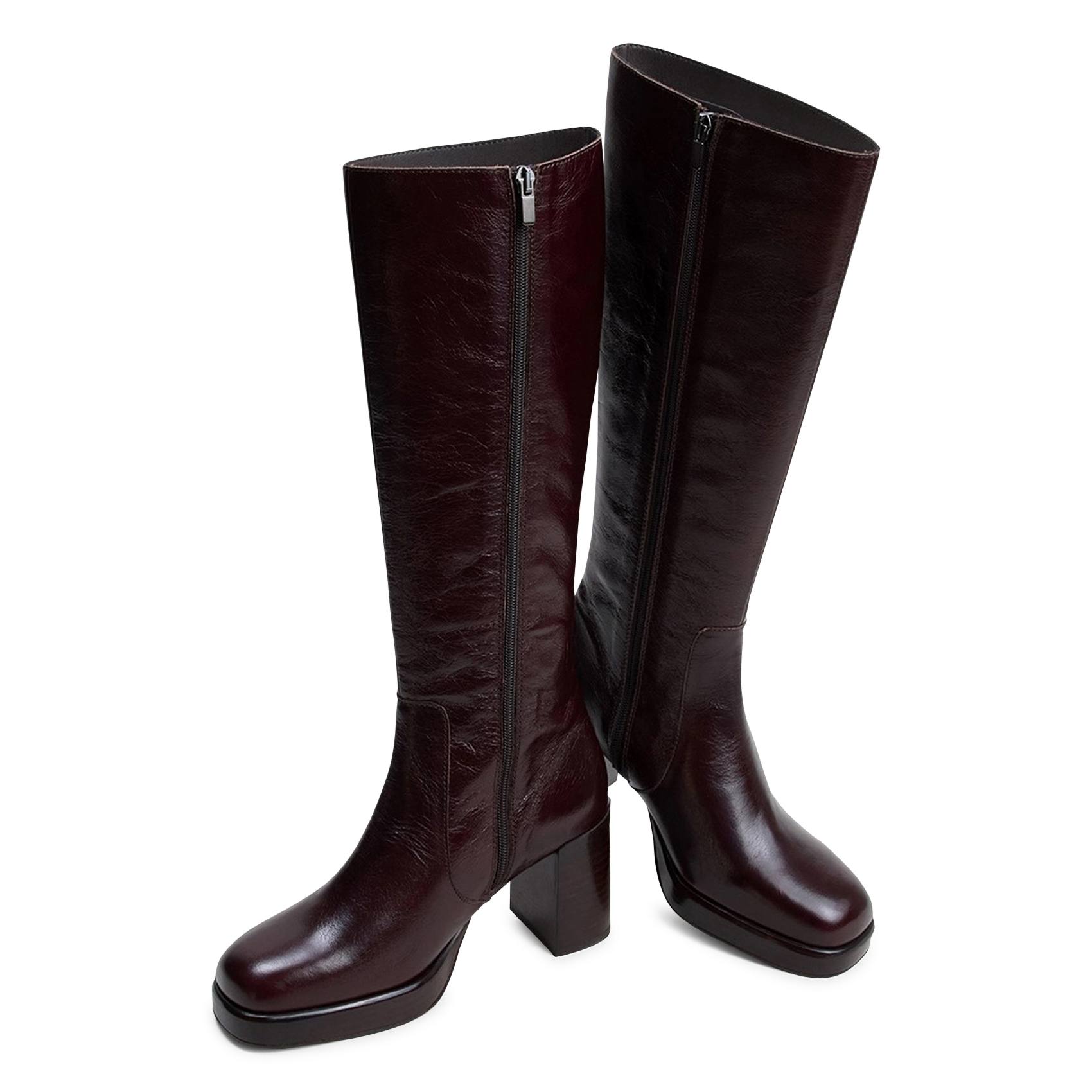 Leather boots JONAK Brown