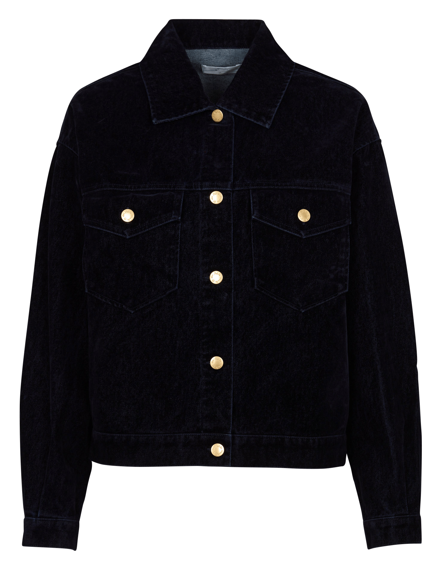 Veste col classique en coton DES PETITS HAUTS Bleu