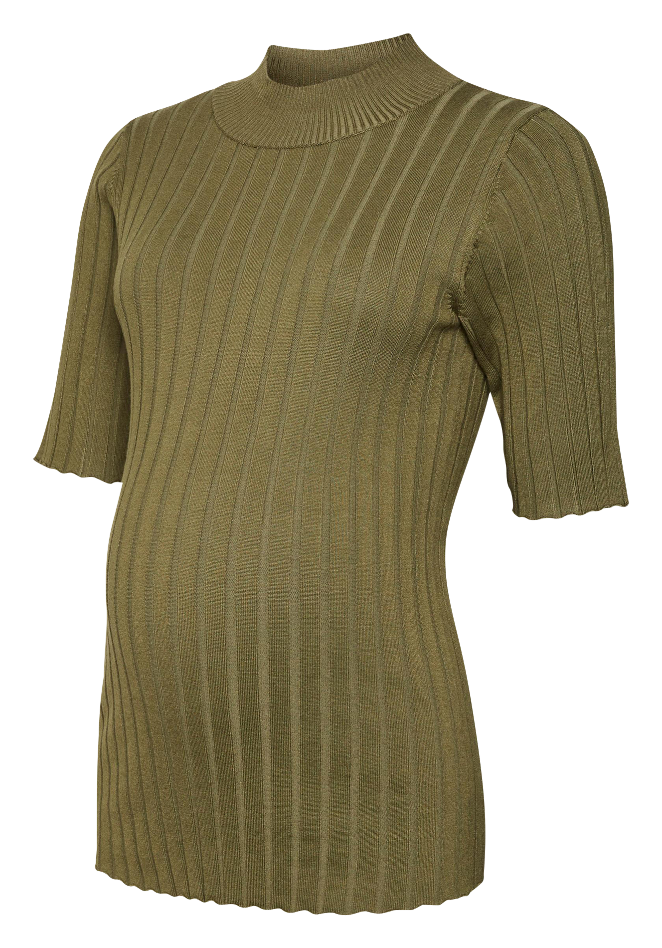 Short-sleeved maternity T-shirt MAMALICIOUS Khaki