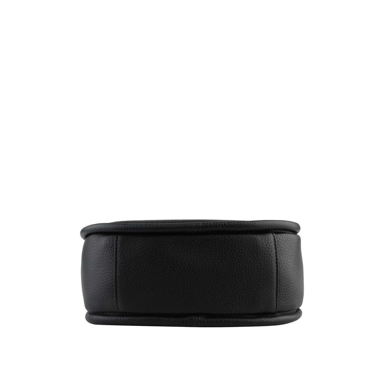 Leather clutch bag POURCHET Black