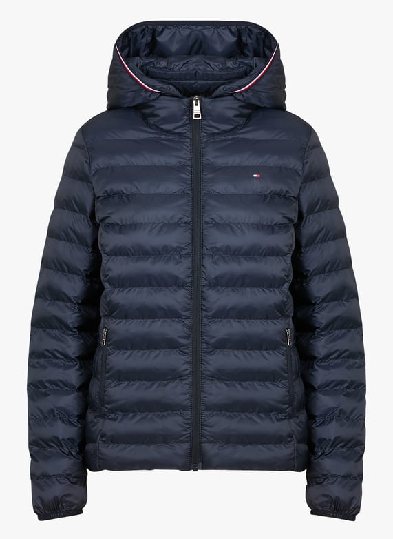 Doudoune a capuche Bleu
