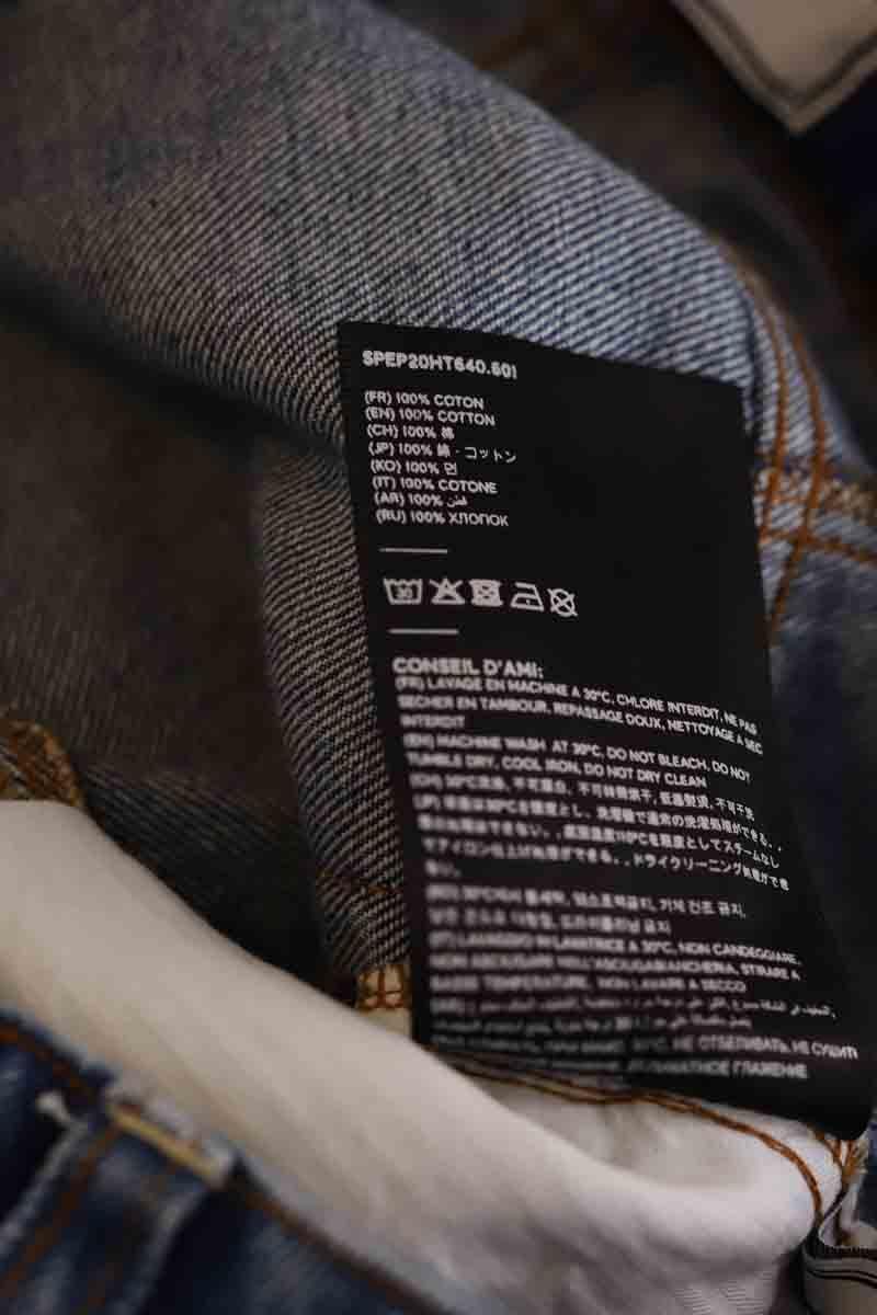 Cotton jeans AMI PARIS - Seconde Main Blue