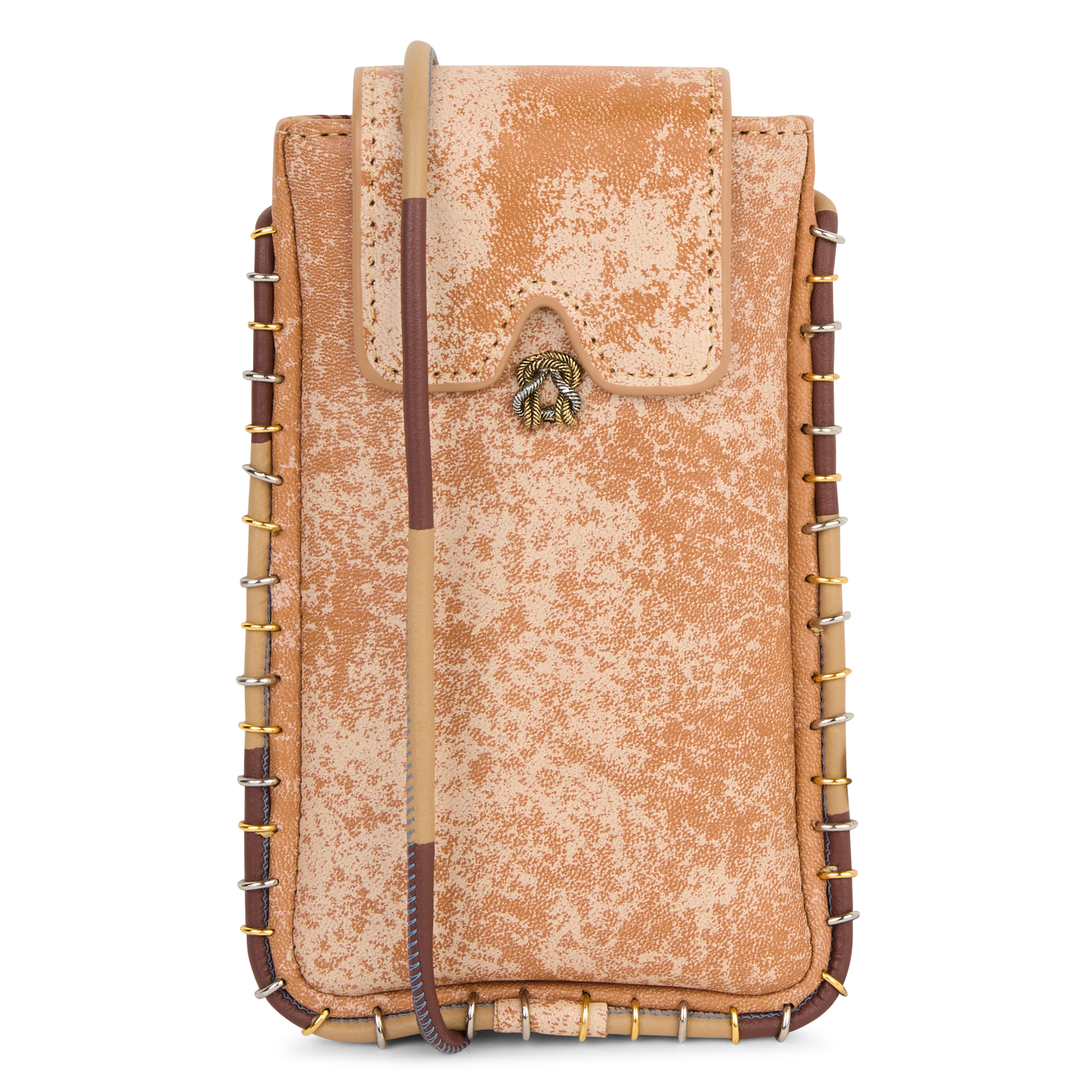 Leather glasses case CLARIS VIROT Beige