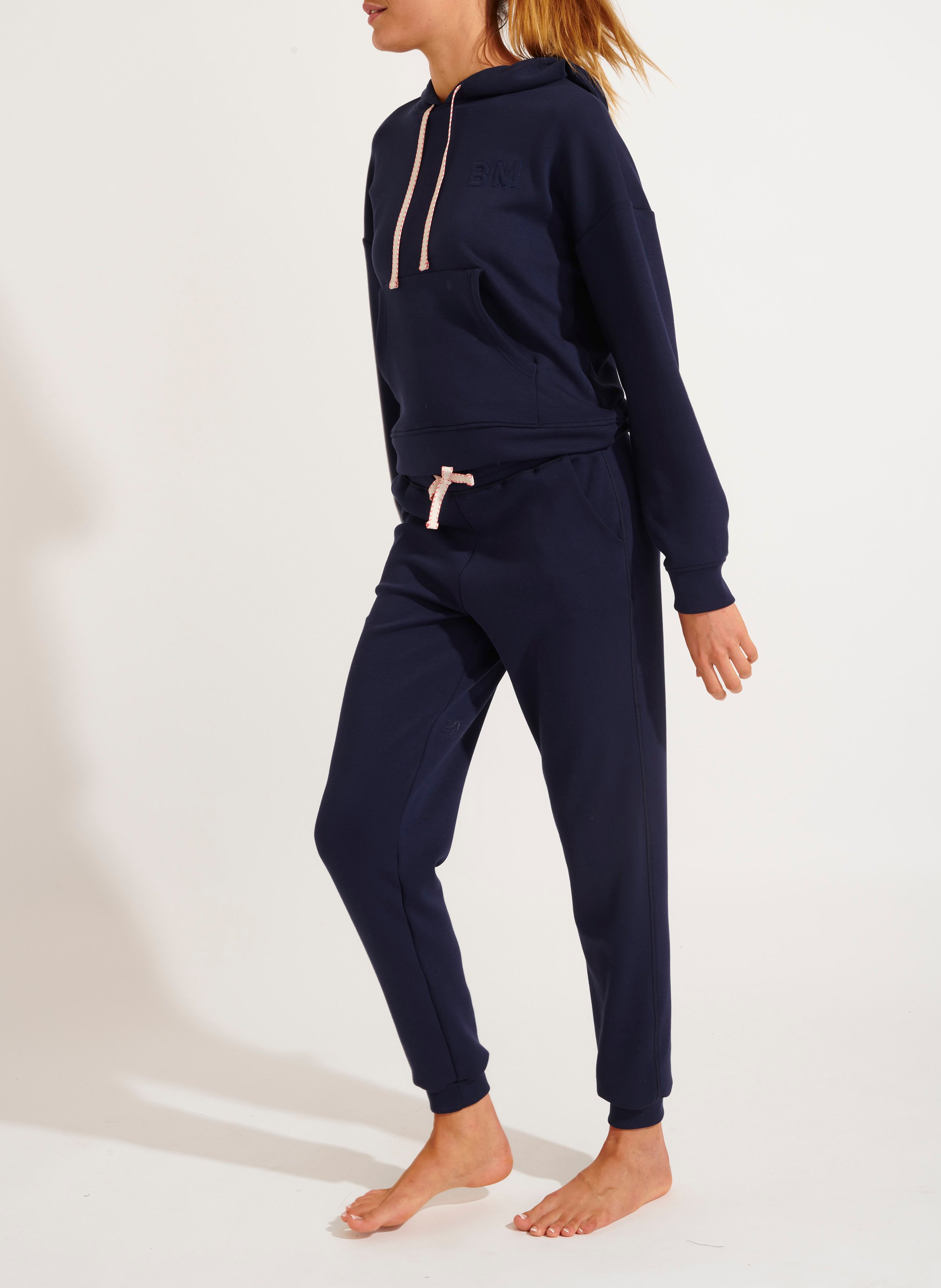 Sweat à capuche  BANANA MOON Bleu