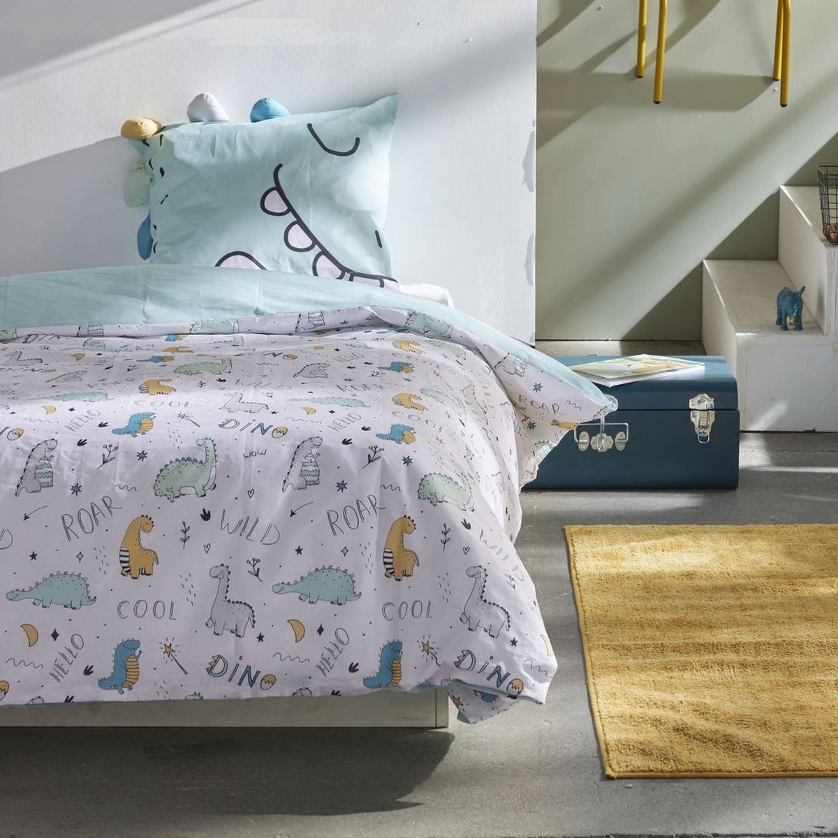 Printed cotton bed set TODAY LINGE DE MAISON Blue