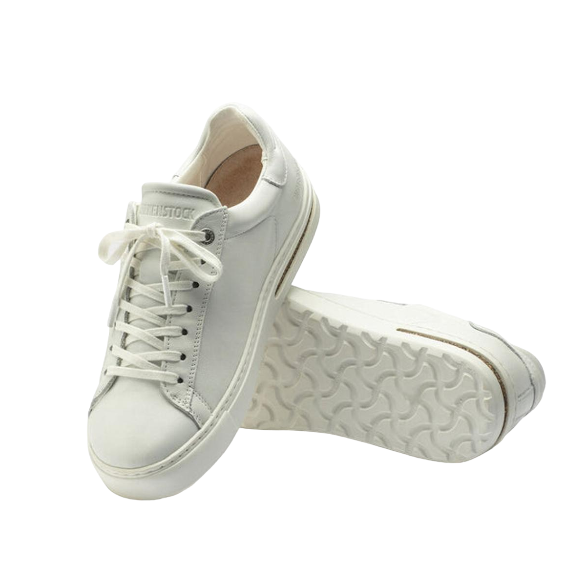 Faux leather sandals BIRKENSTOCK White