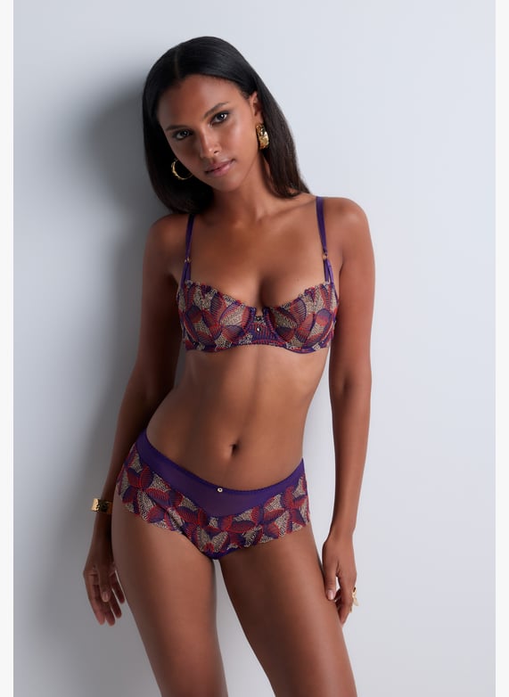 Underwired demi-cup bra | Purple by AUBADE Underwired demi-cup bra Purple