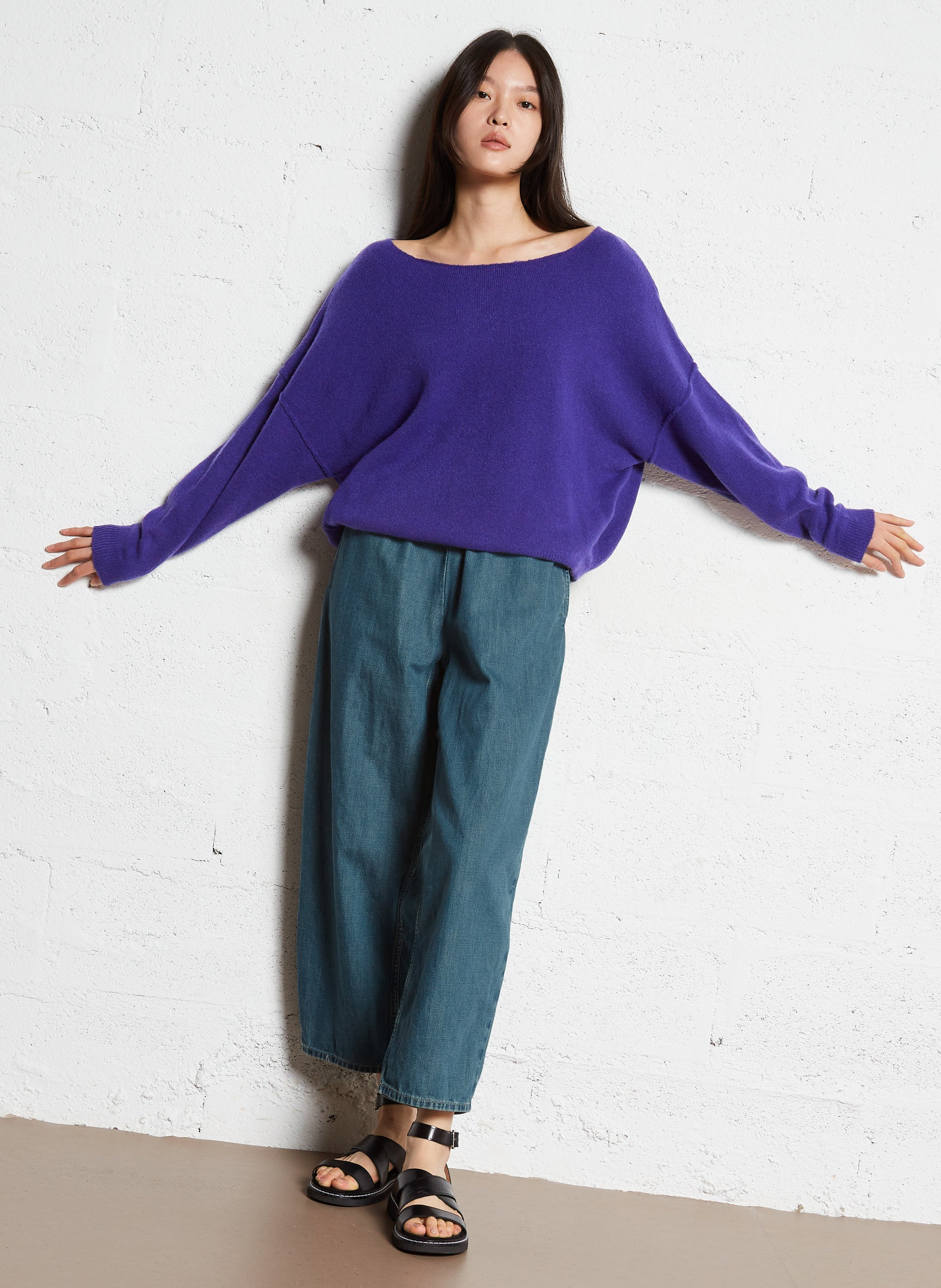 Karottenhose aus recycelter Baumwollmischung AMERICAN VINTAGE Blau