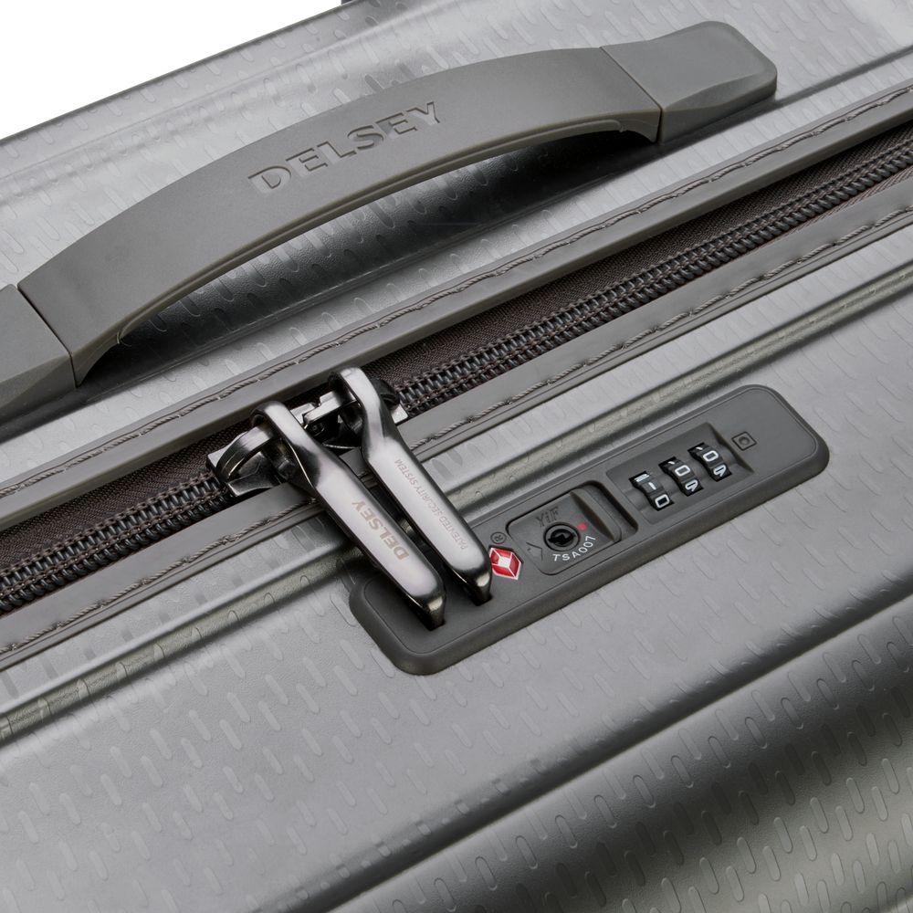 Rigid cabin suitcase Silver