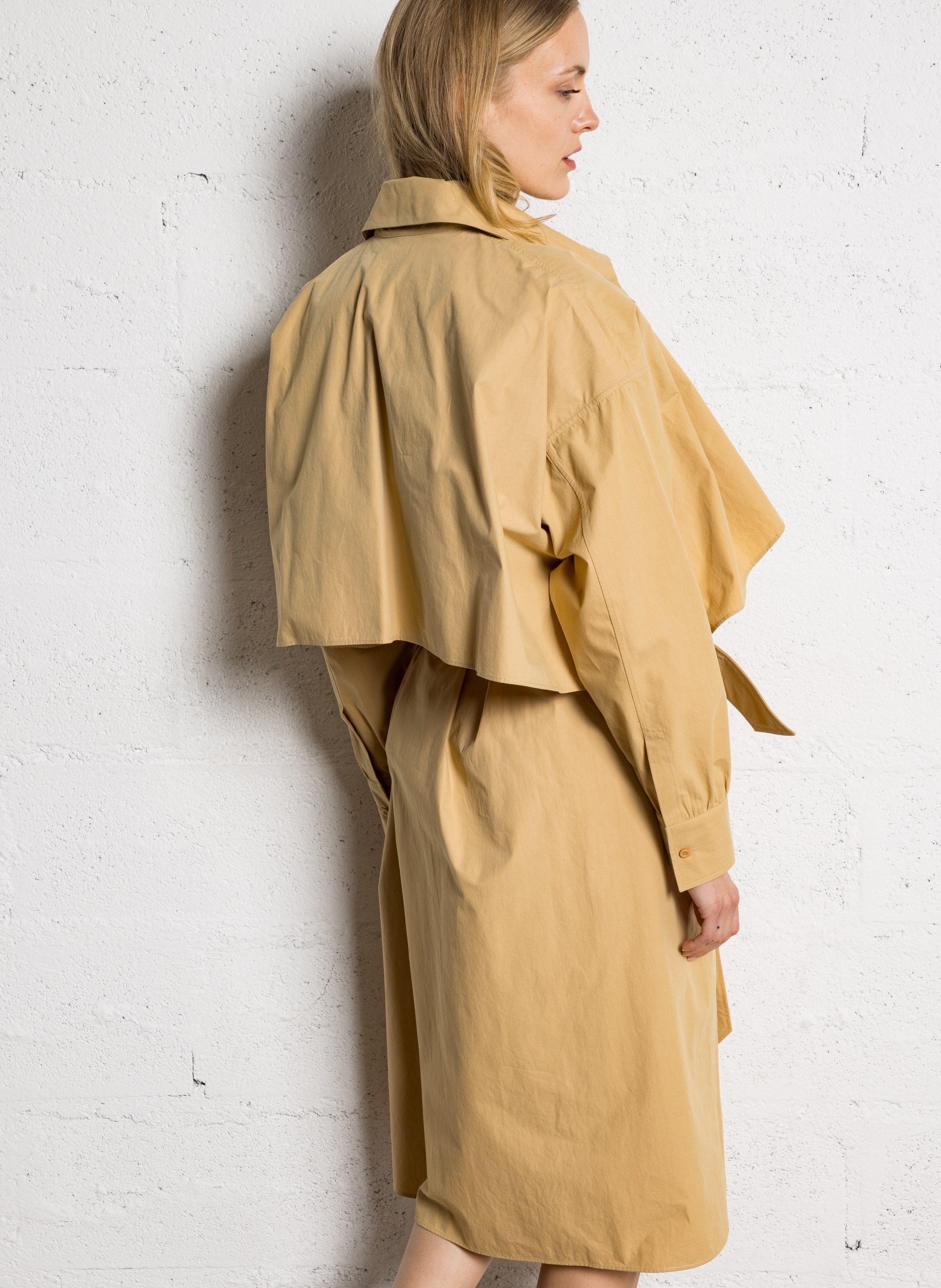 Chaplin cotton shirt dress MARGAUX LONNBERG Yellow