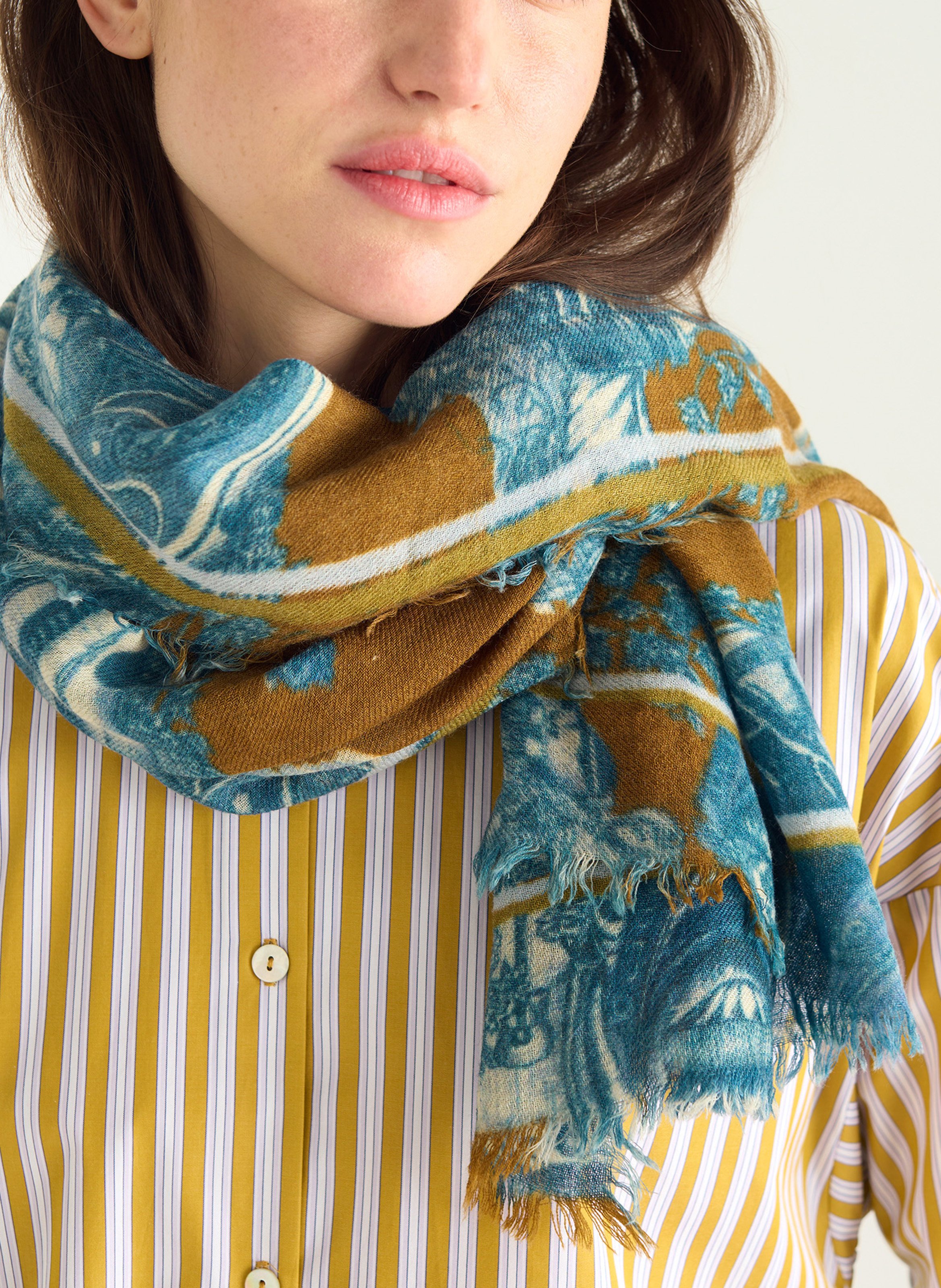 Foulard en laine COTELAC Jaune