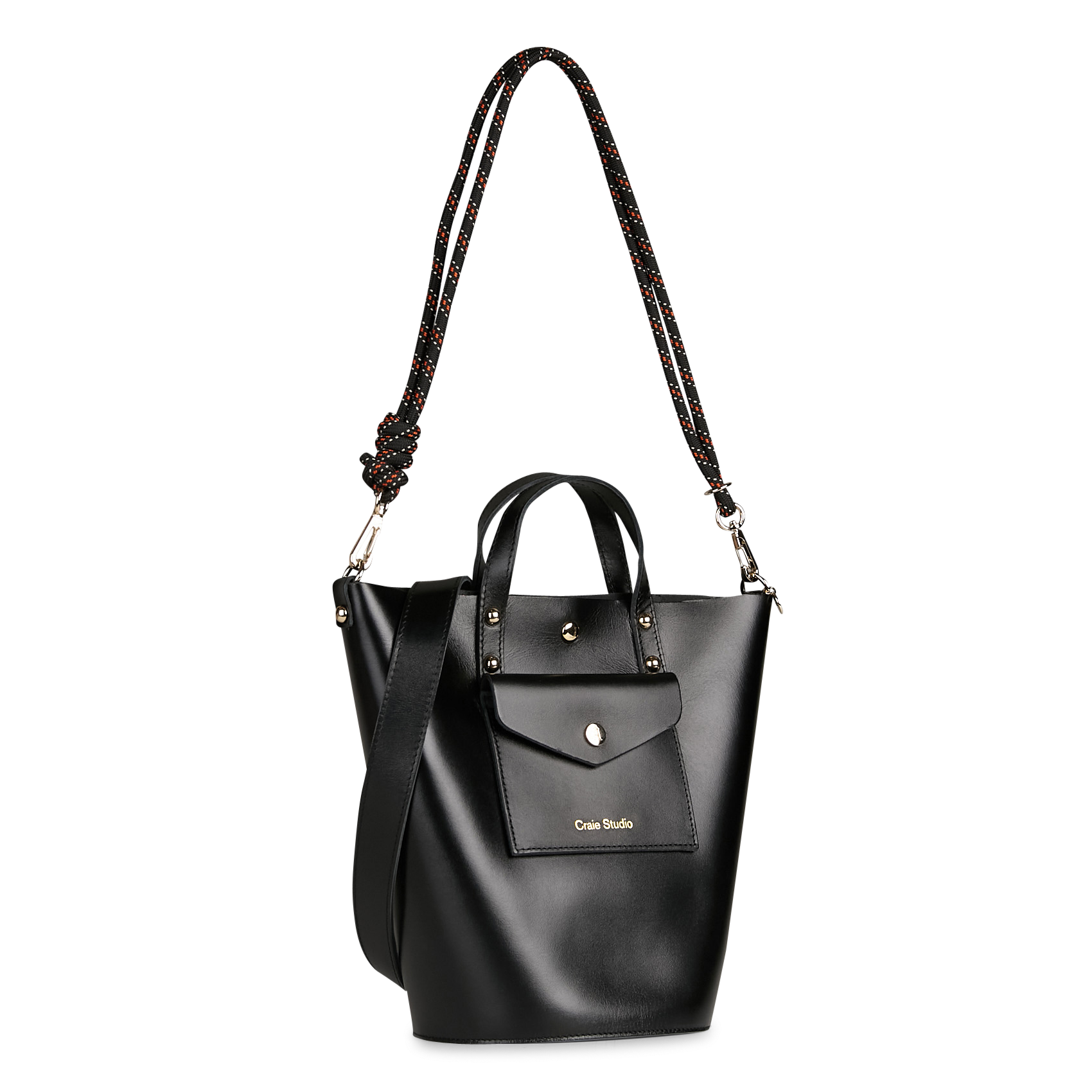 Sac bandoulière en cuir CRAIE STUDIO Noir