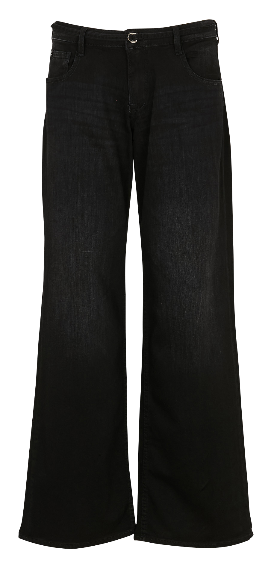 Jean évasé en coton mélangé LE TEMPS DES CERISES Noir