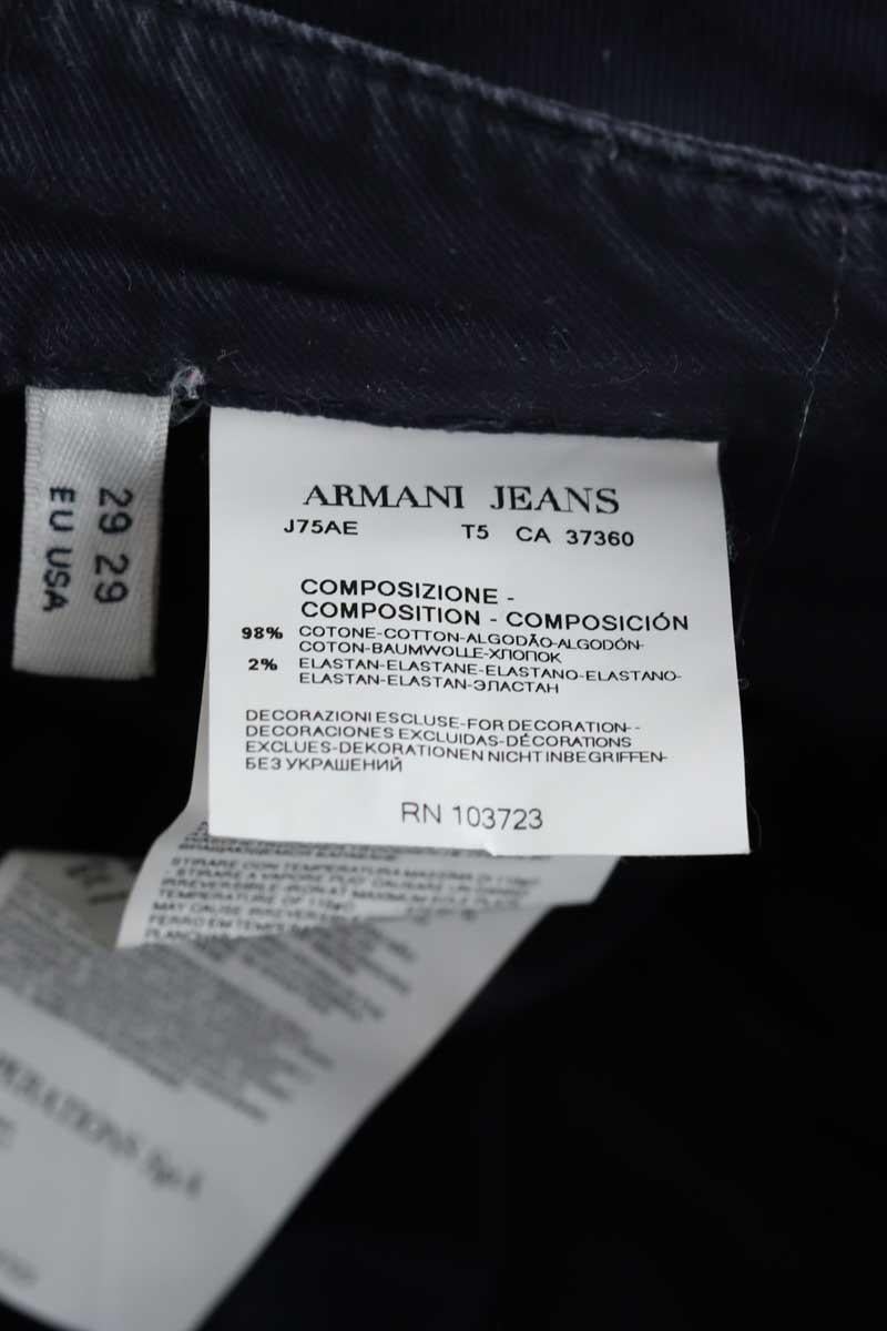 Slim-fit cotton cargo pants ARMANI - SECONDE MAIN Blue
