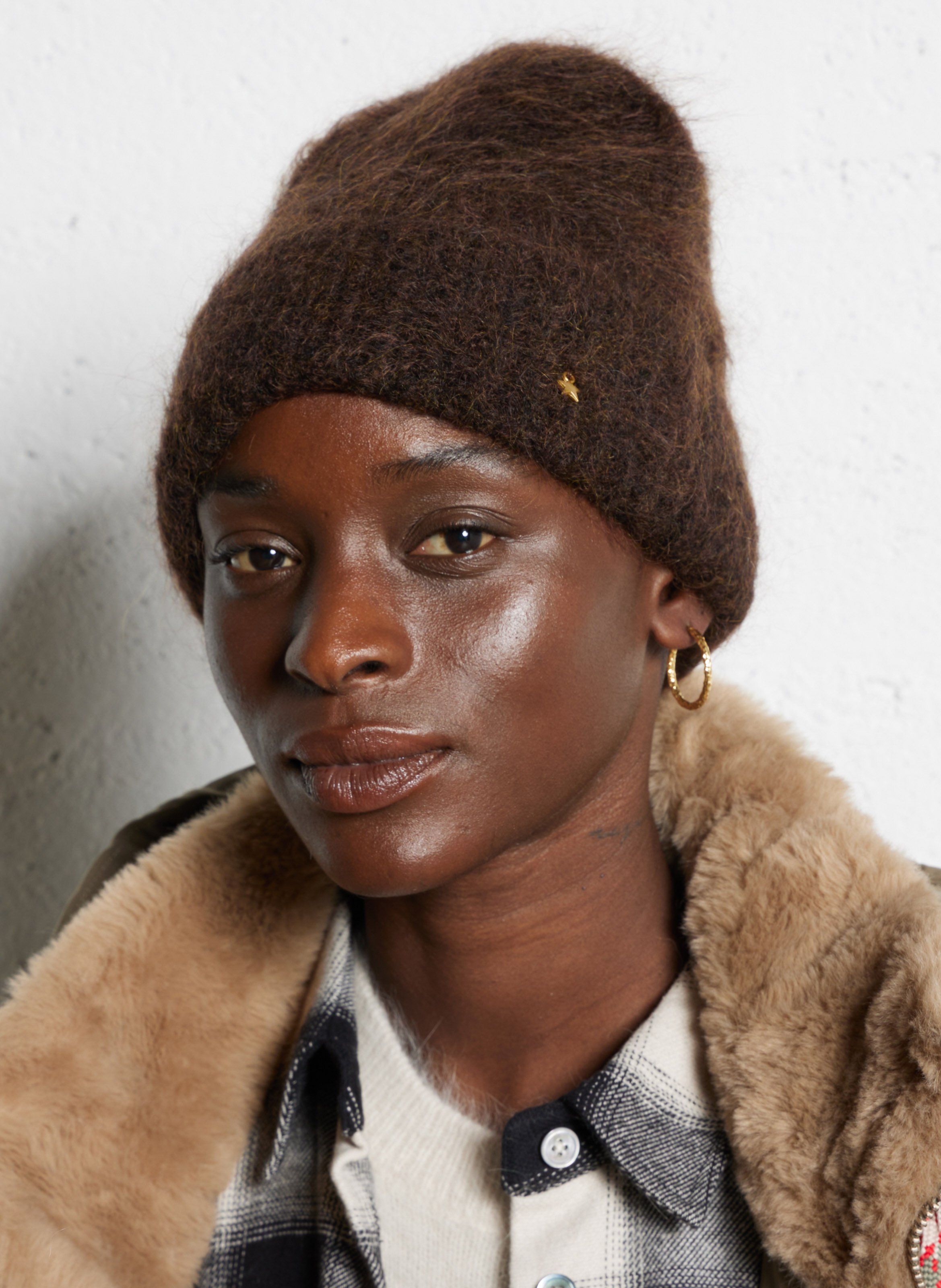 Screen-printed wool-blend hat DES PETITS HAUTS