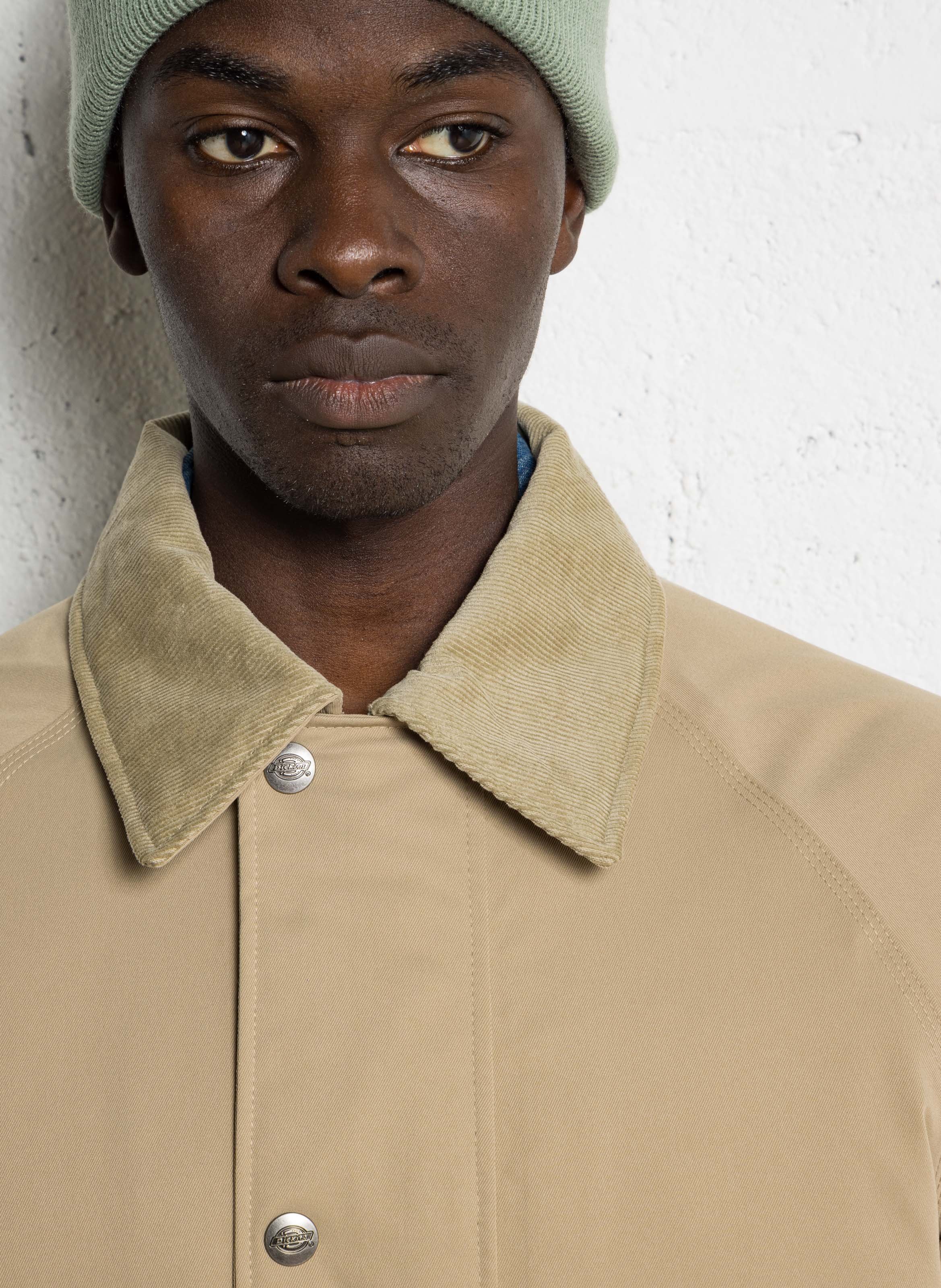 Parka mit großem einfarbigem Cordkragen DICKIES Beige