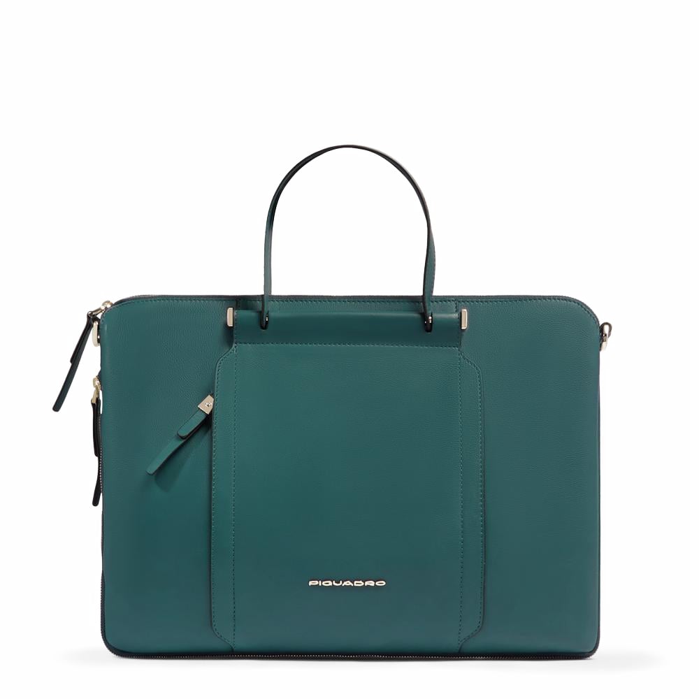 Leather messenger bag PIQUADRO