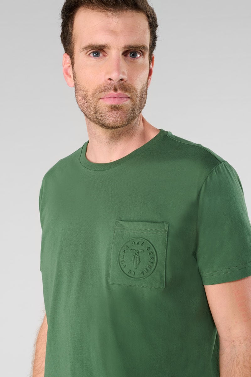 Tommy Badge T-shirt LE TEMPS DES CERISES Green