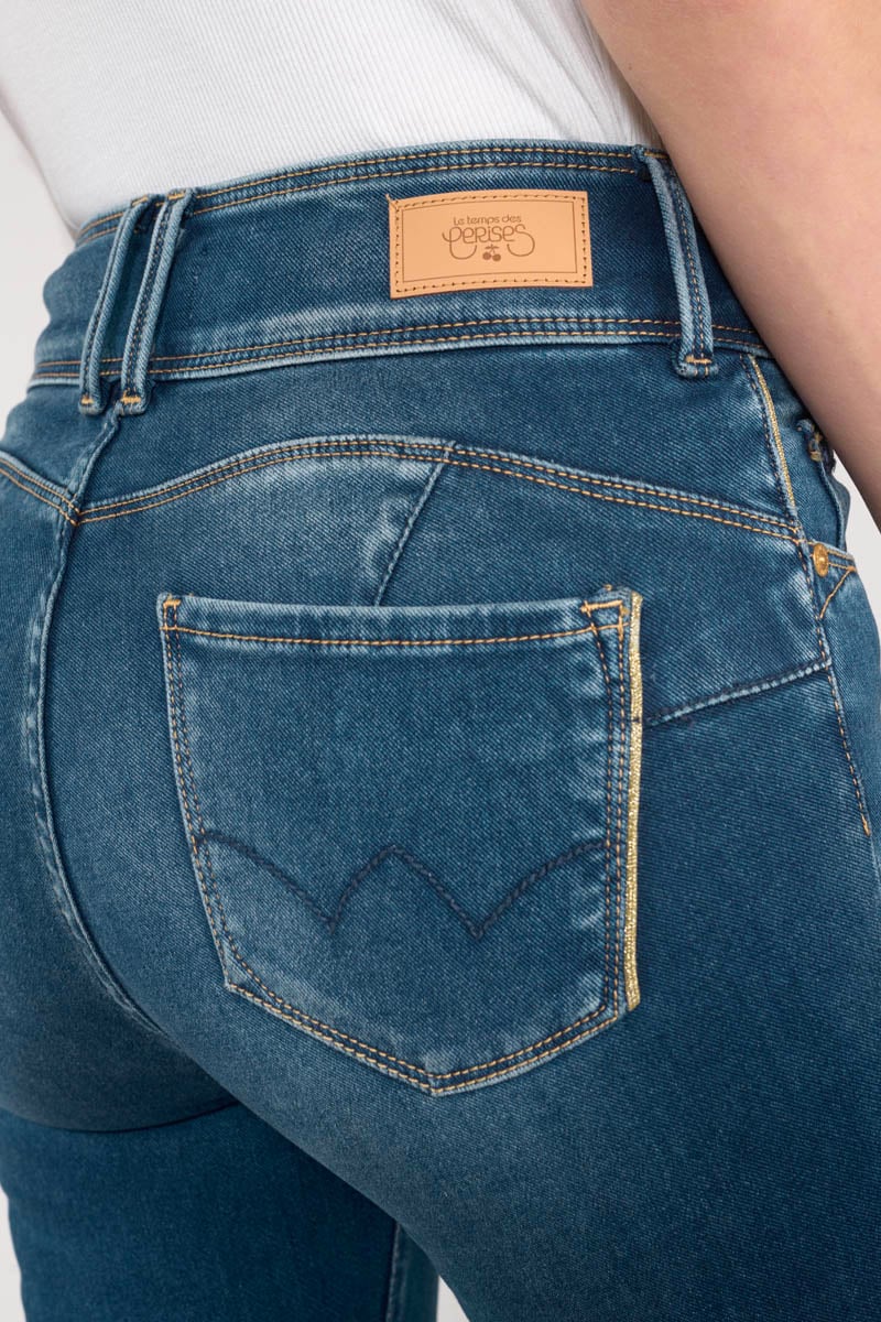 Push-up slim ultra pulp jeans, length 34 LE TEMPS DES CERISES Blue