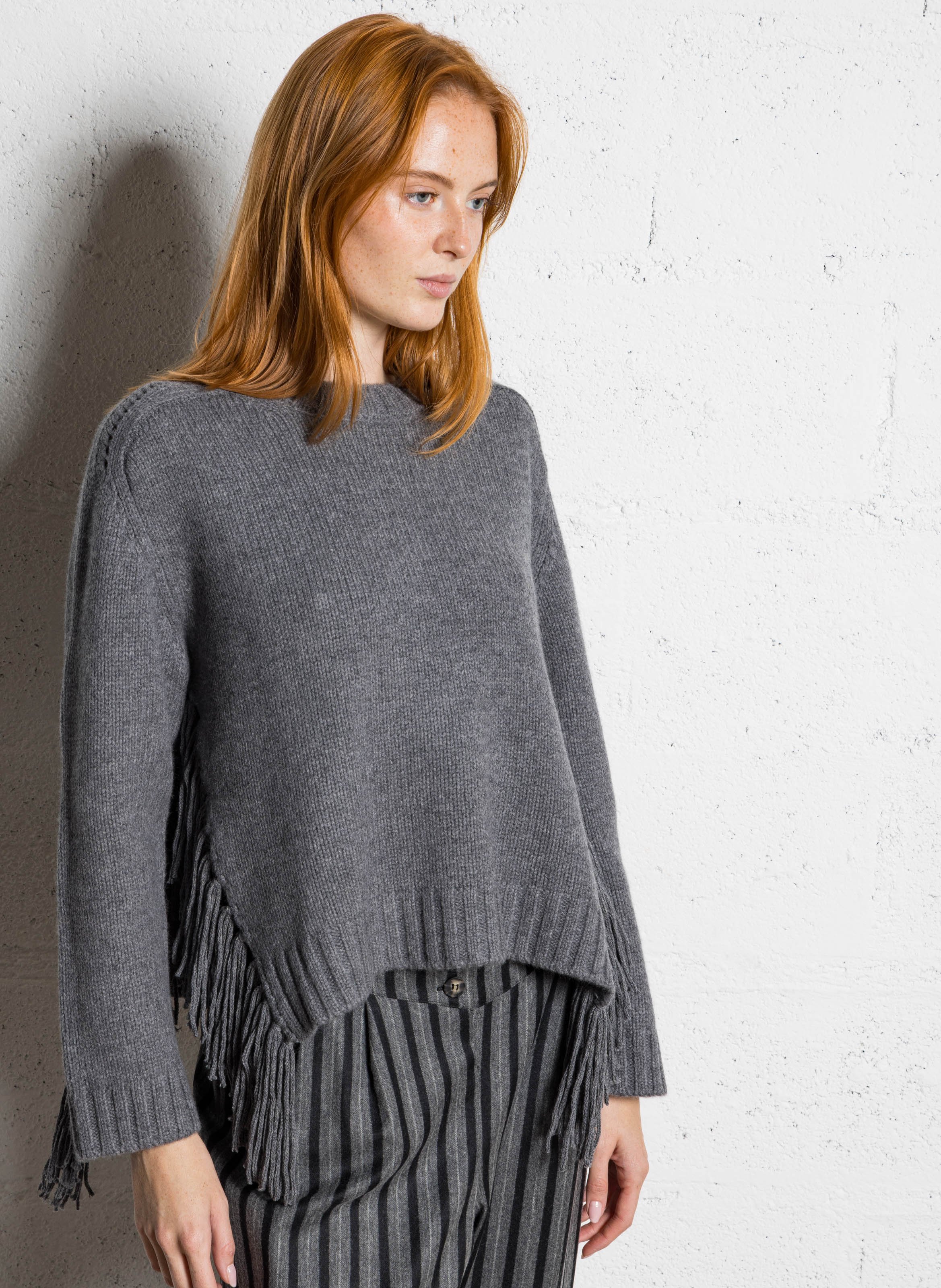 Woleg - Oversize-Wollpullover mit Rundhalsausschnitt BERENICE
