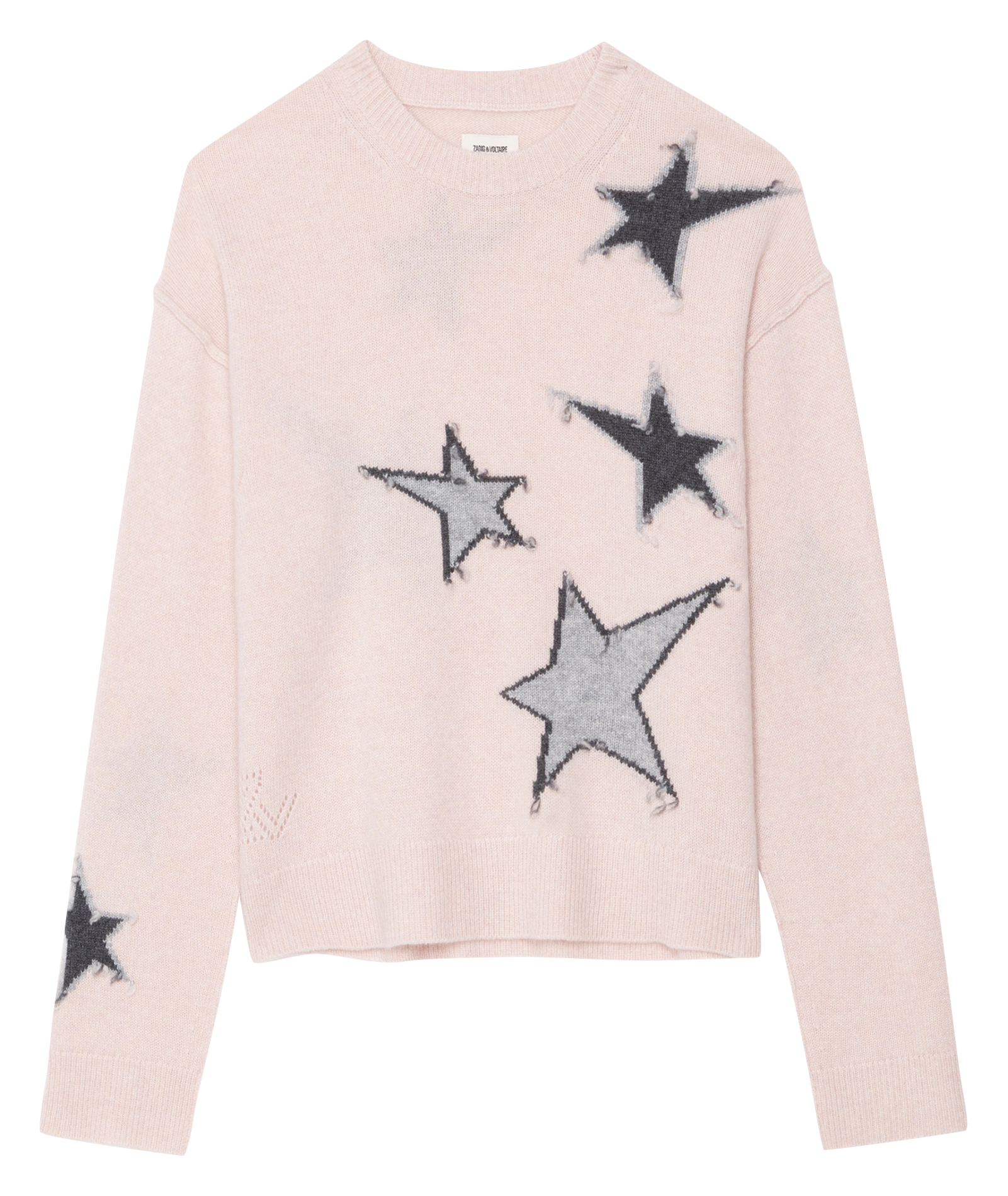 Pull col rond en cachemire ZADIG&VOLTAIRE Rose
