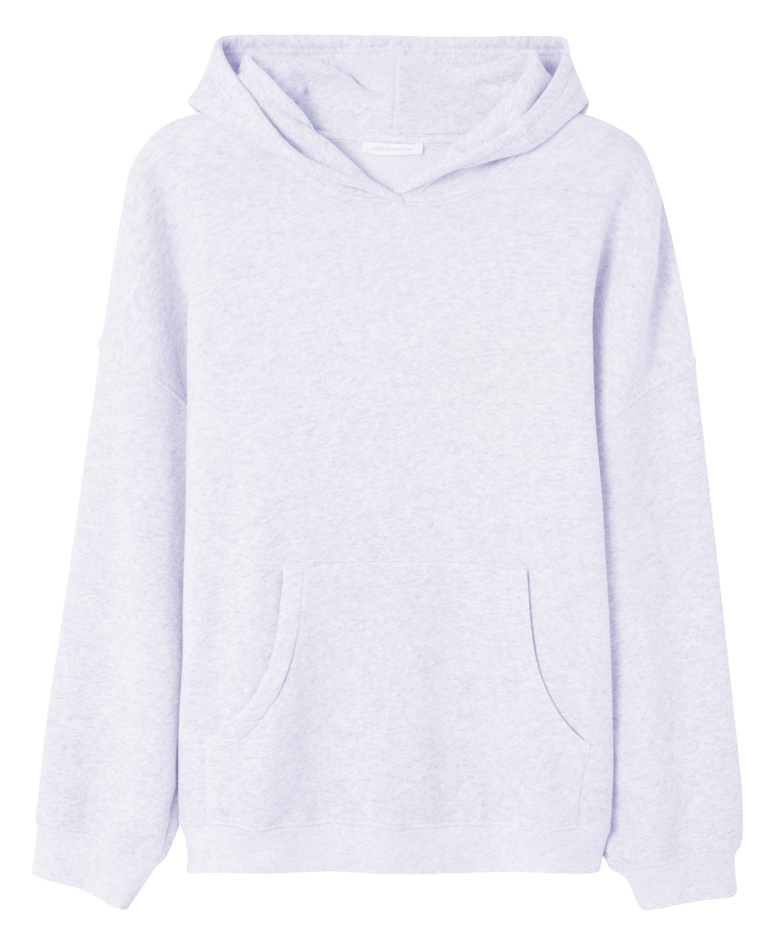 Oversized heathered hoodie AMERICAN VINTAGE Grey