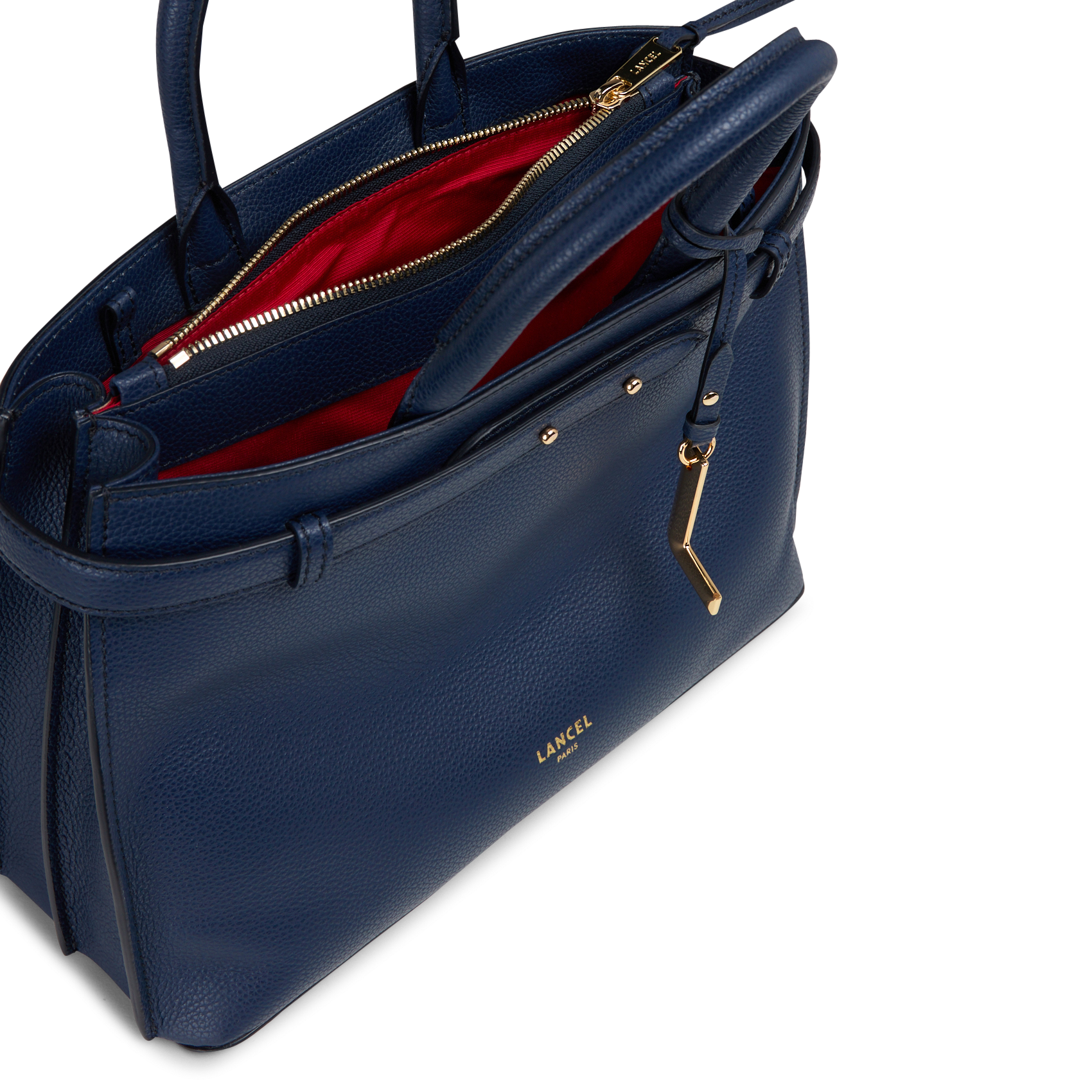 Dori leather shoulder bag LANCEL Blue