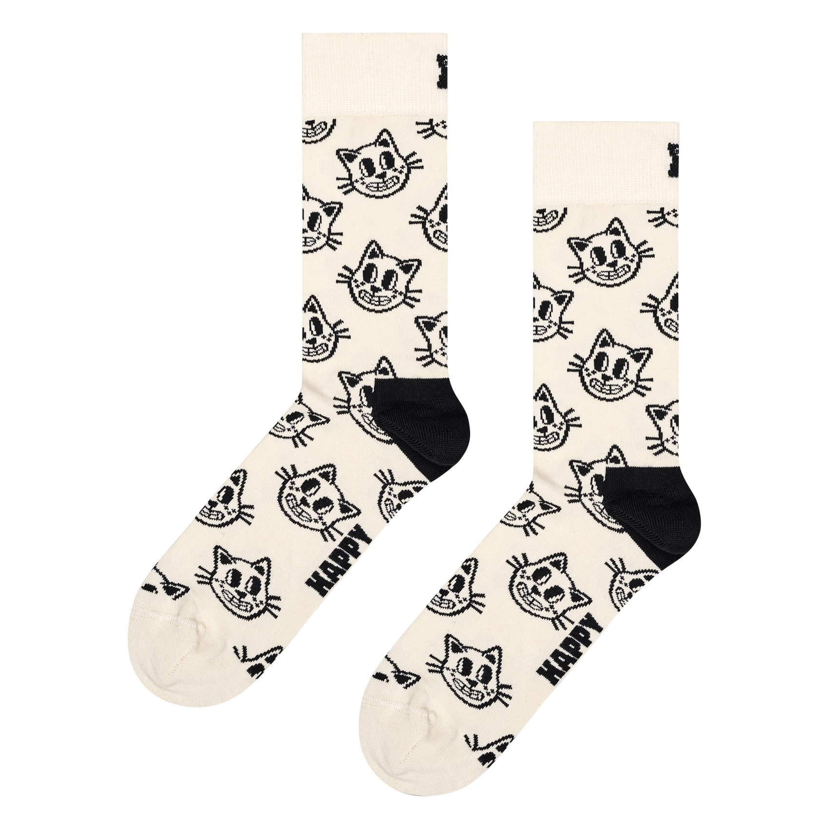 Chaussettes en coton mélangé imprimé HAPPY SOCKS Blanc