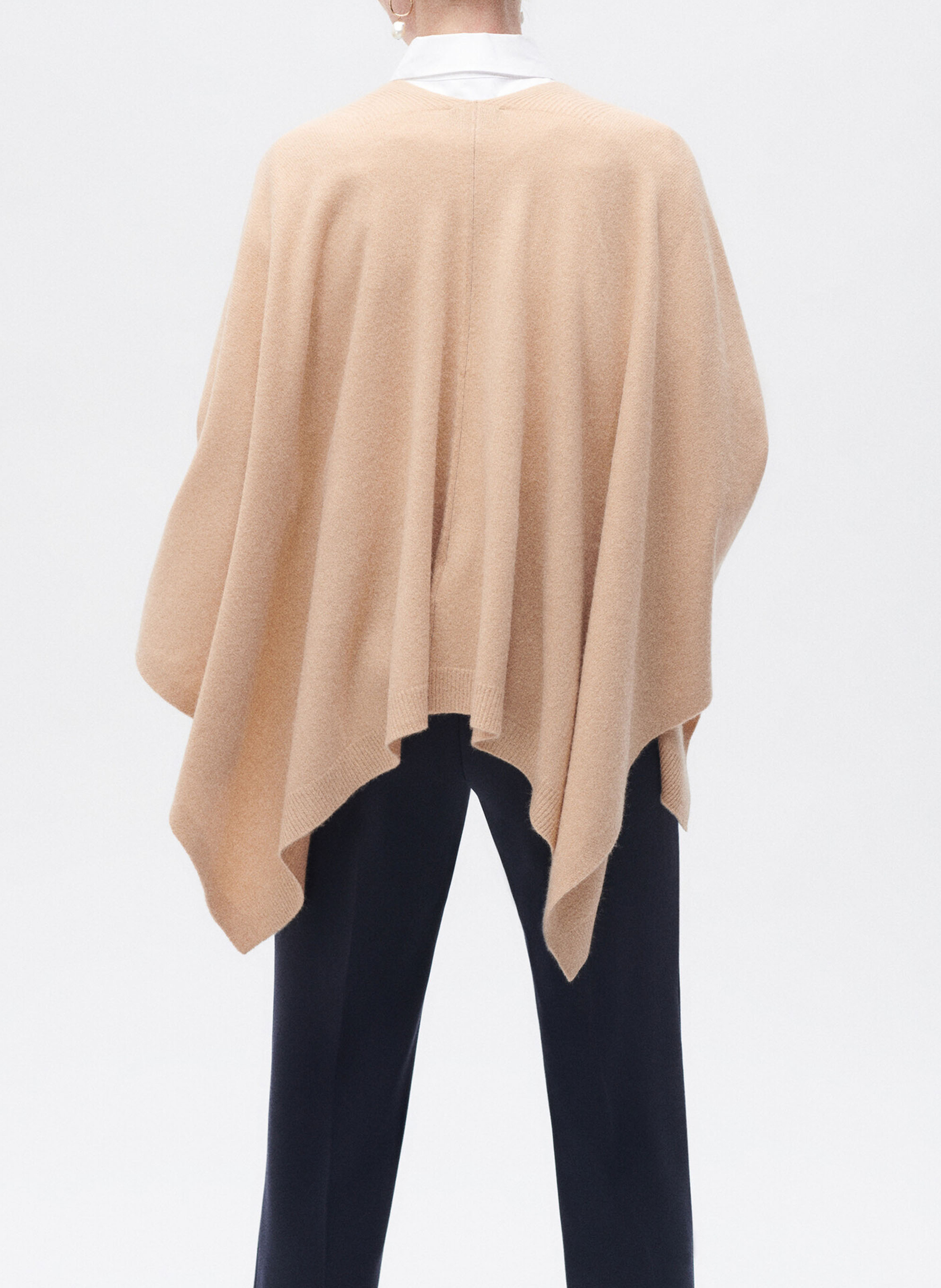 Baltimore cashmere poncho CAROLL Brown