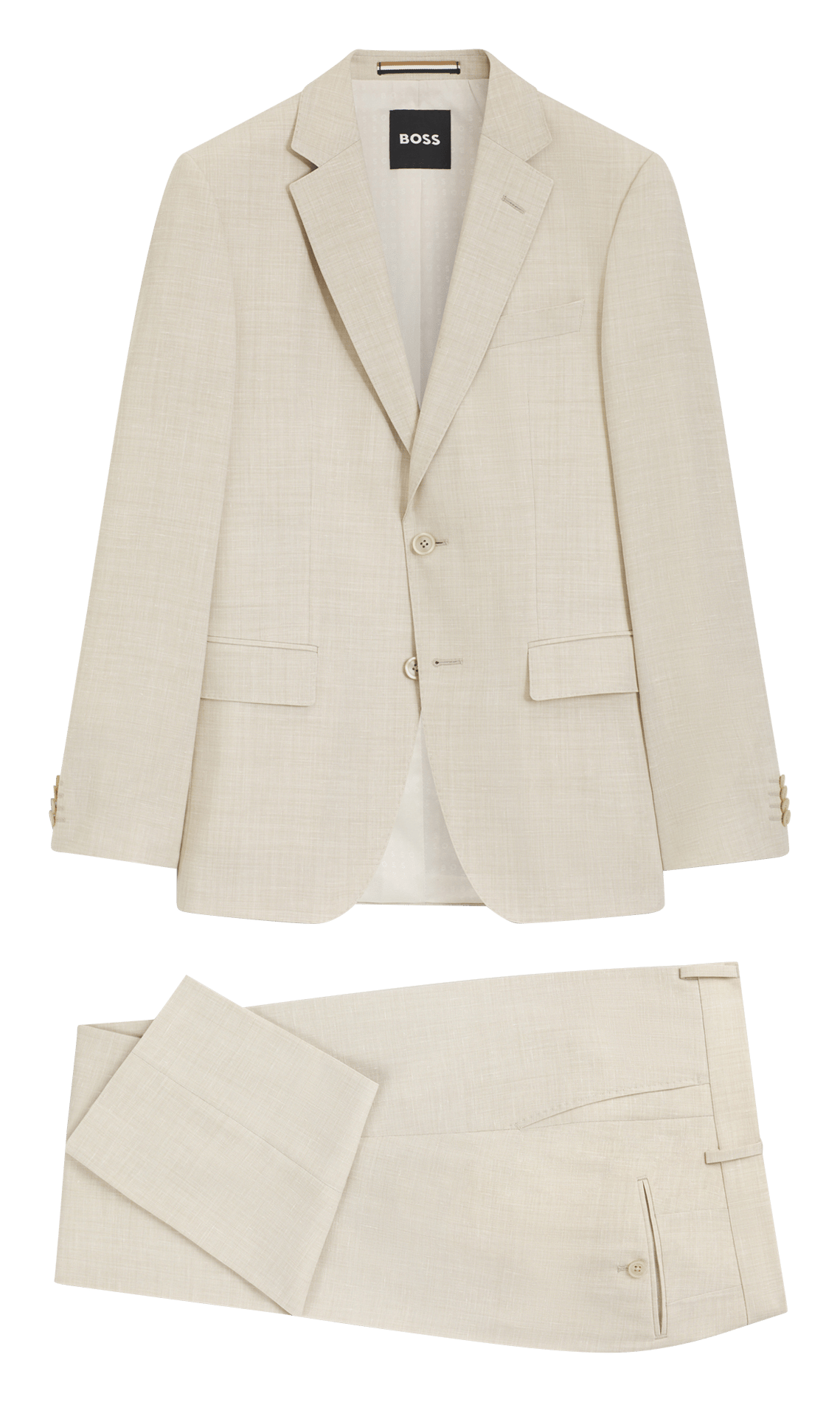 Costume deux pièces slim-fit BOSS Beige