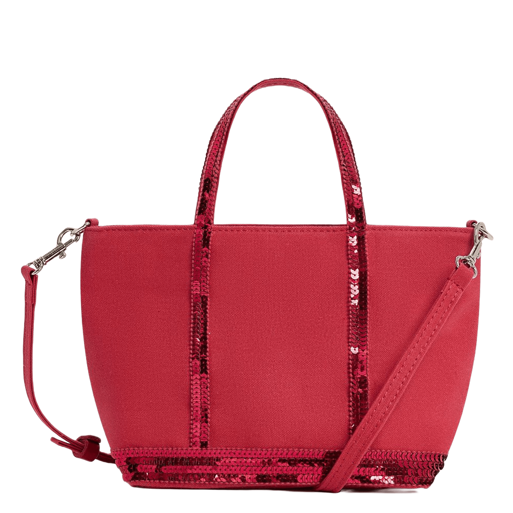 Cotton canvas sequined mini tote bag VANESSA BRUNO