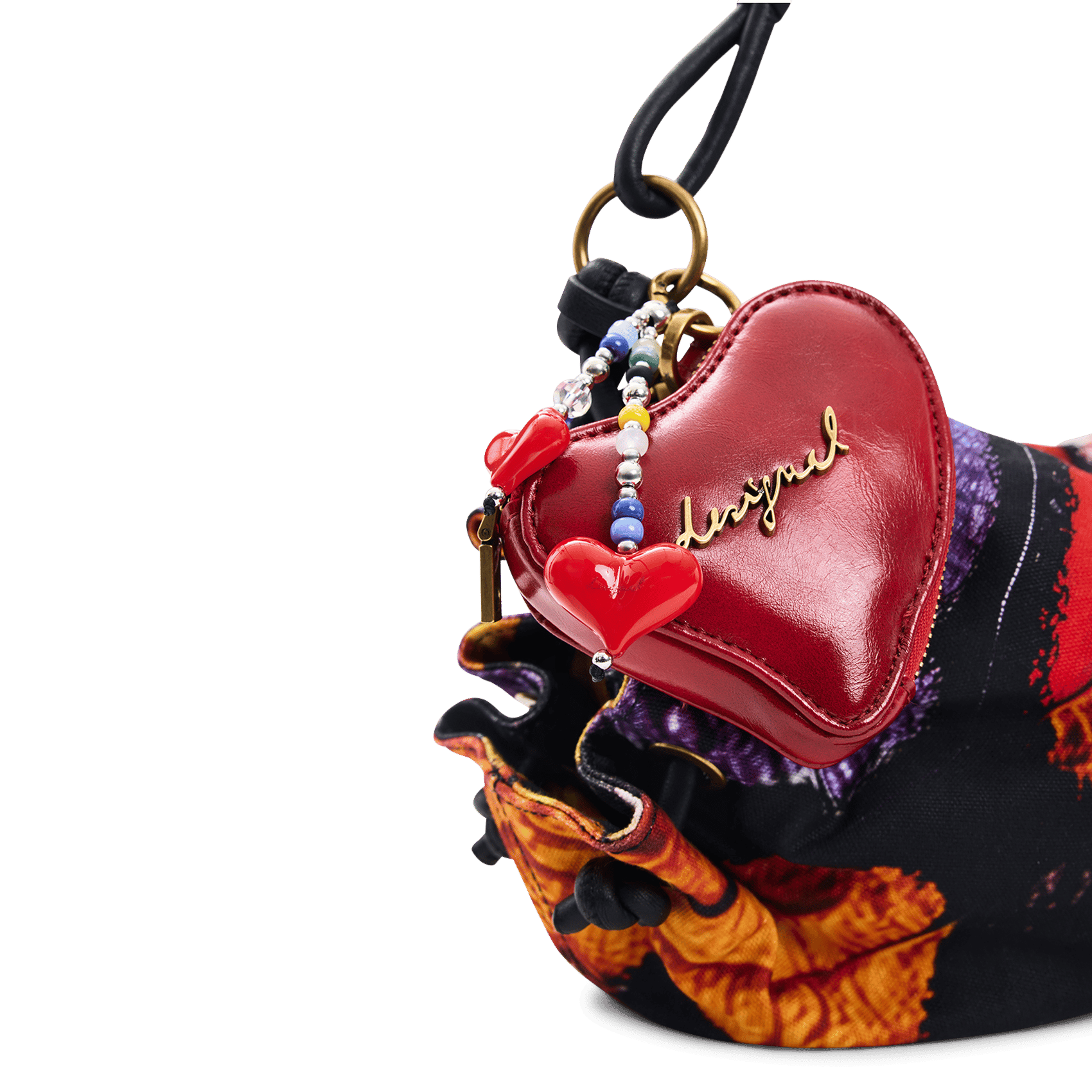 Sac porté épaule zippé imprimé DESIGUAL Multicolore