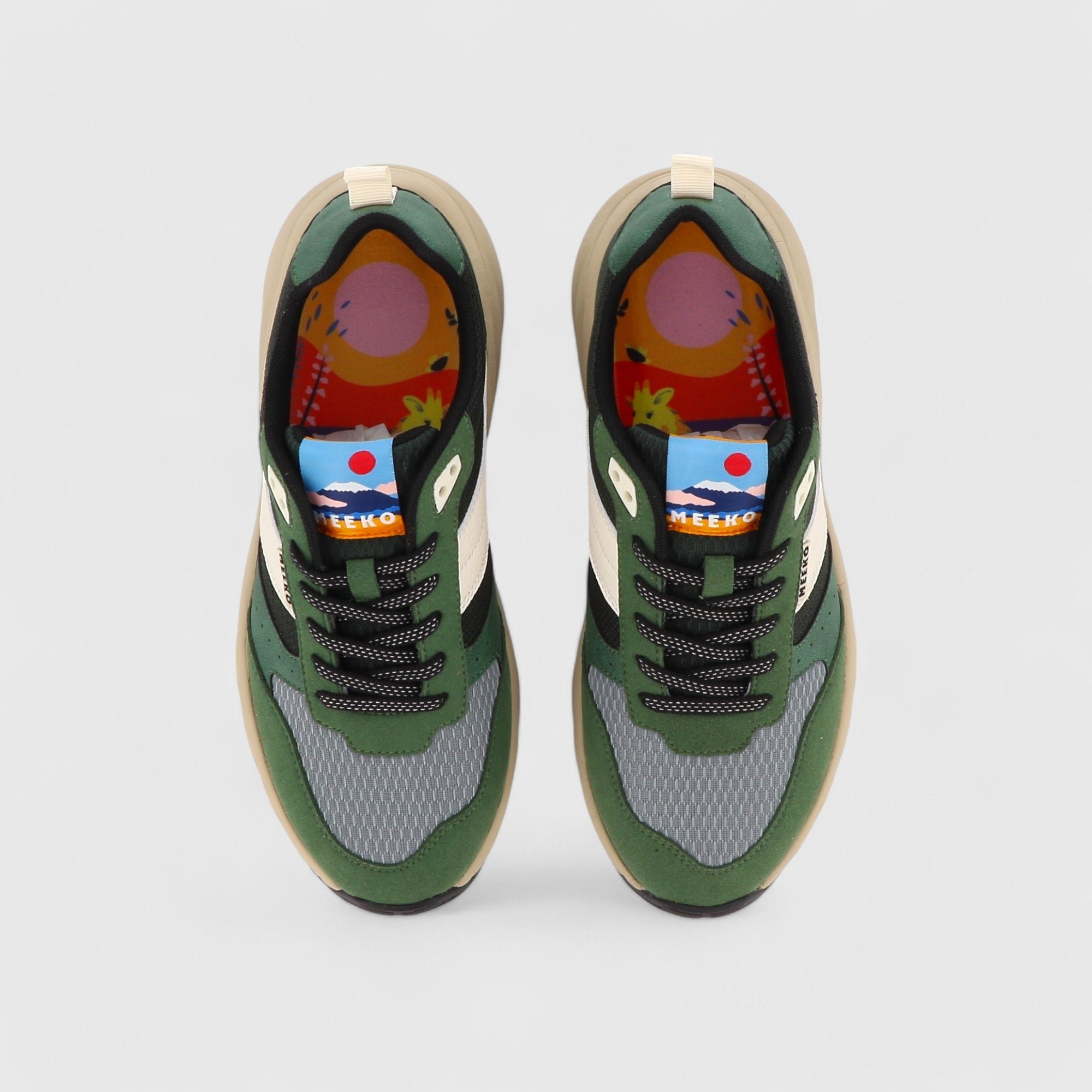 Baskets techniques et durables MEEKO Vert