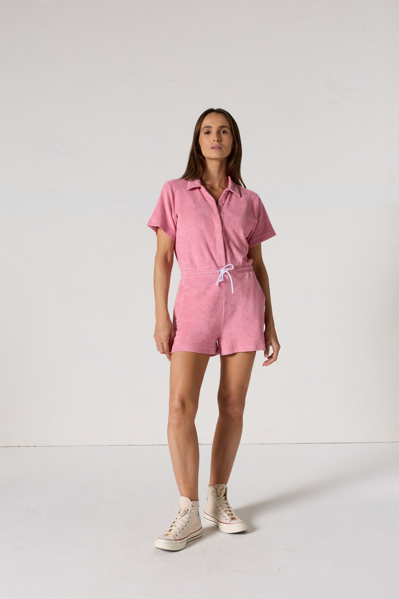 Combi-short éponge tide JOTT Rose