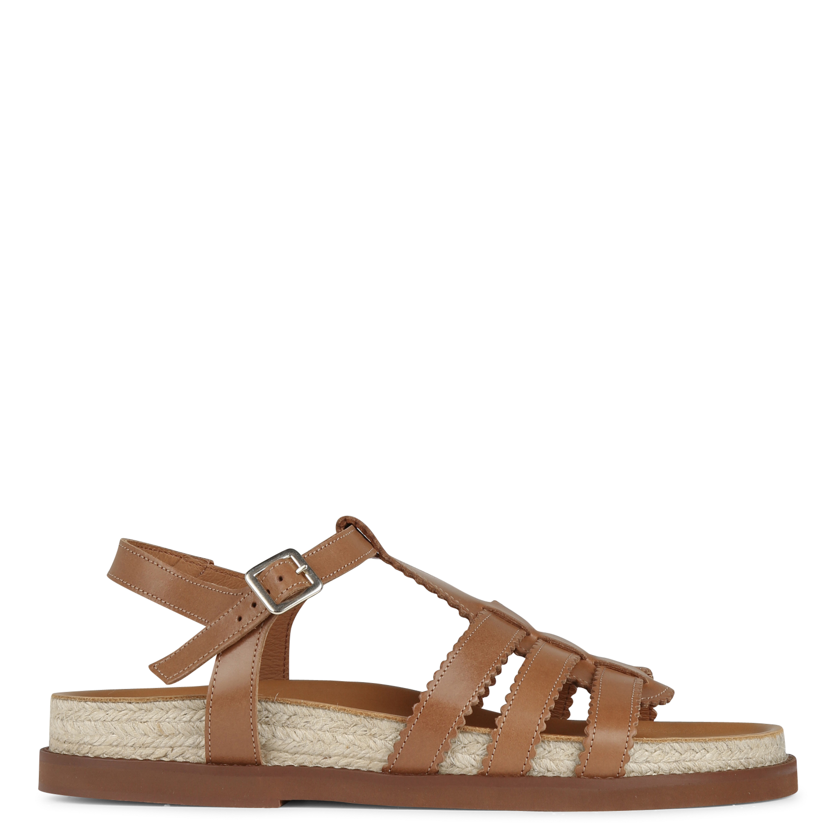 Avarca Berlin - Flache Ledersandalen mit Samt MELLOW YELLOW