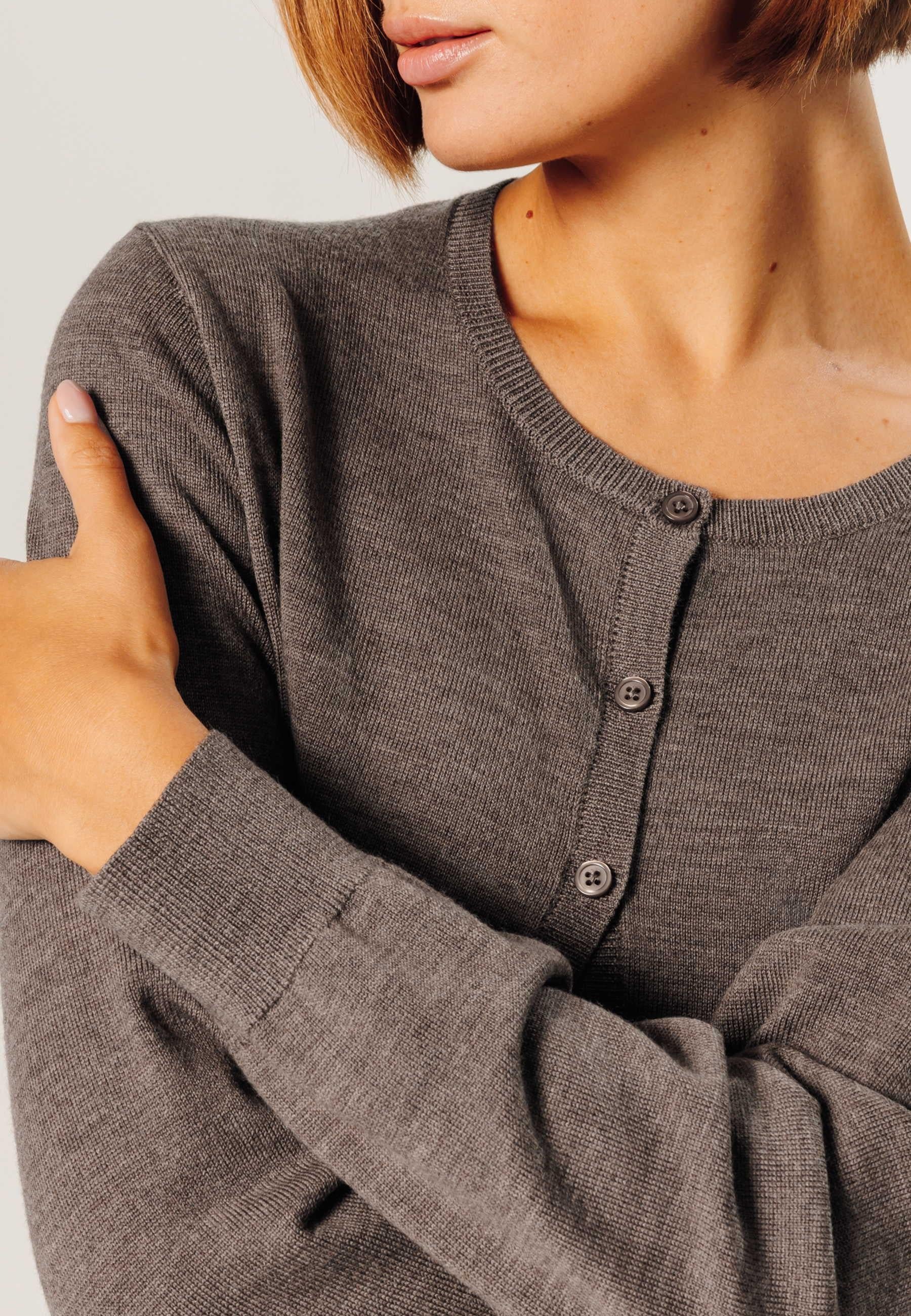 Merino wool cardigan RODIER Brown