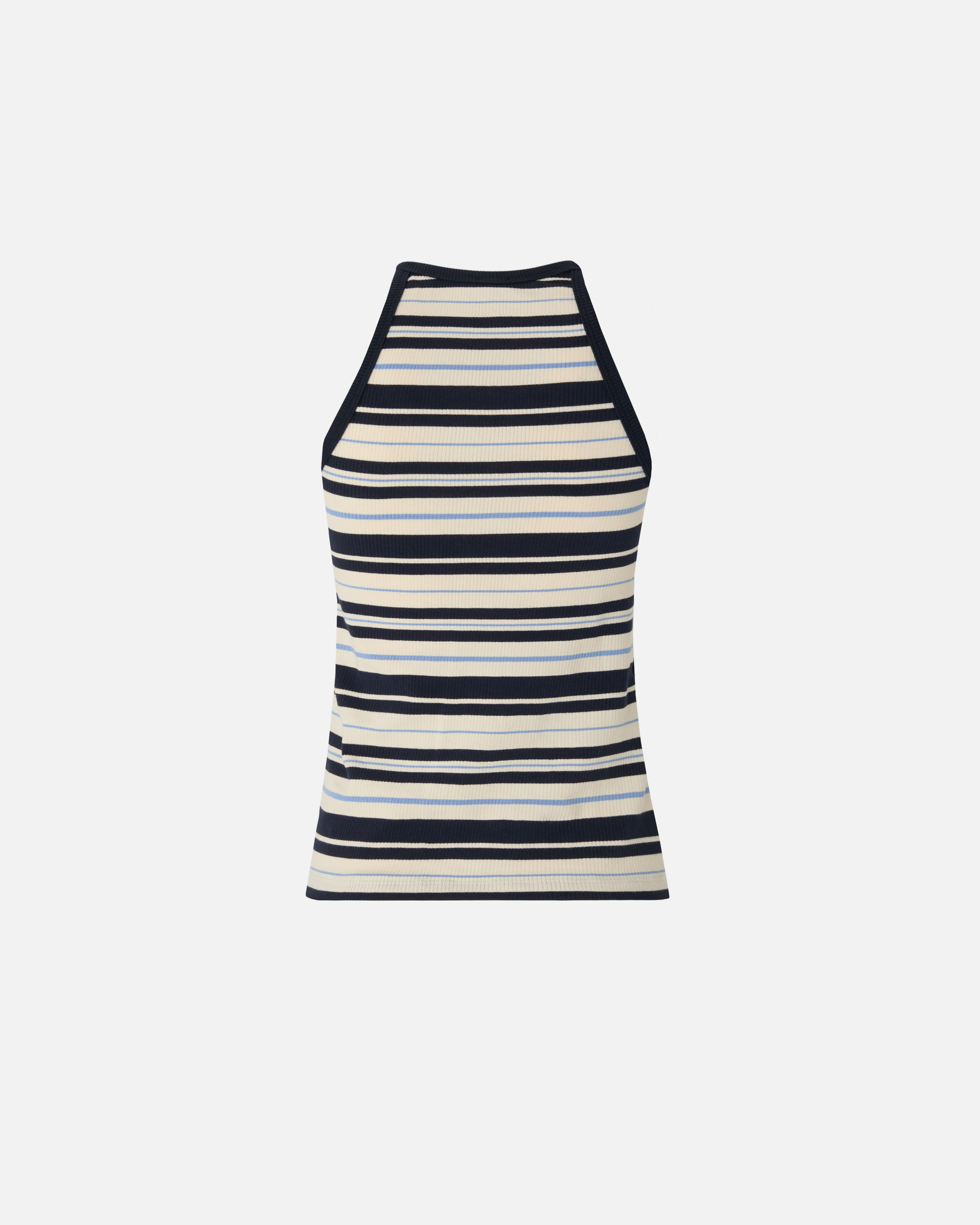 Débardeur rayé à logo pinko PINKO Bleu