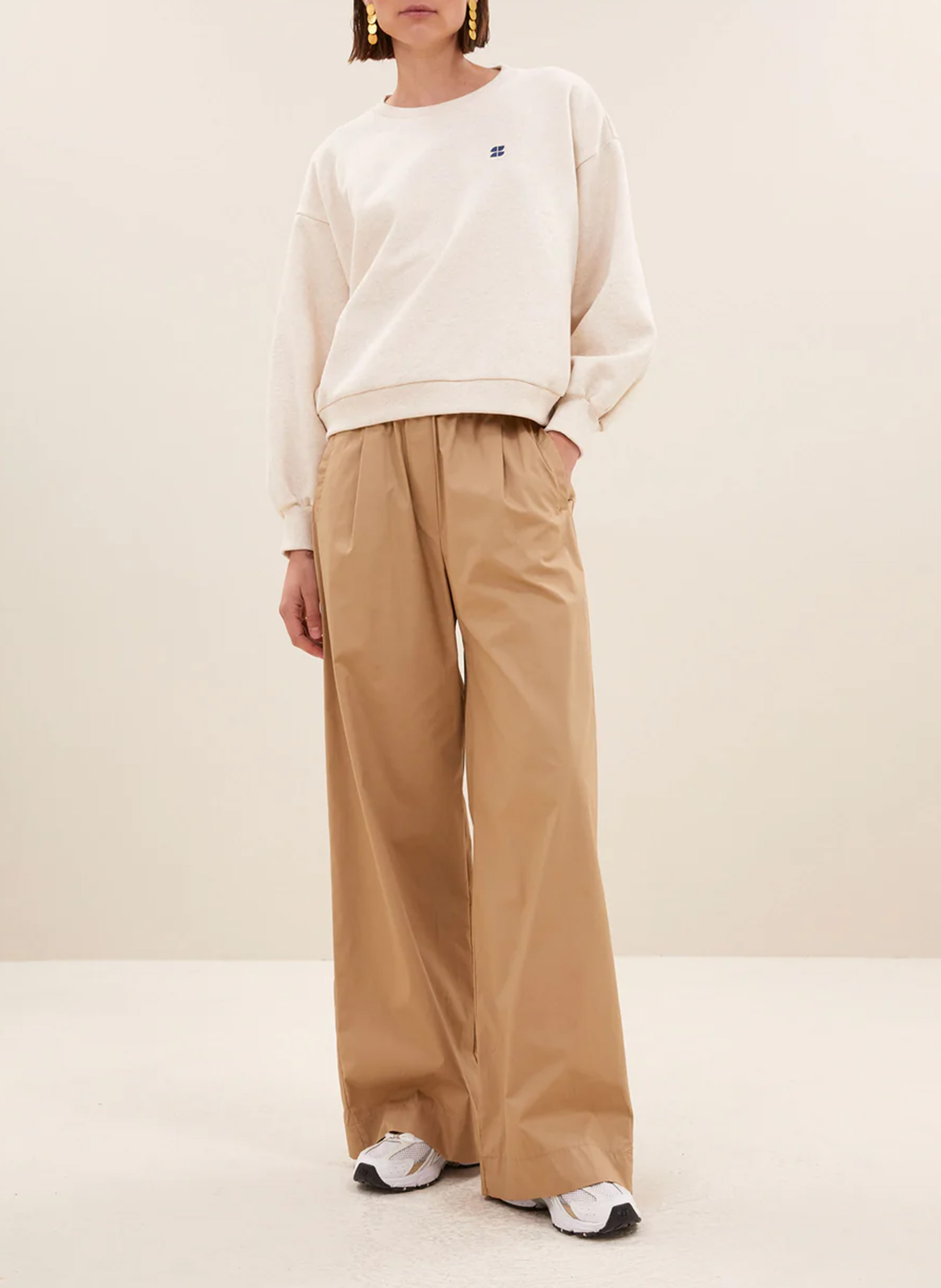 Oversize-Sweatshirt aus Bio-Baumwollmischung BY BAR Rosa