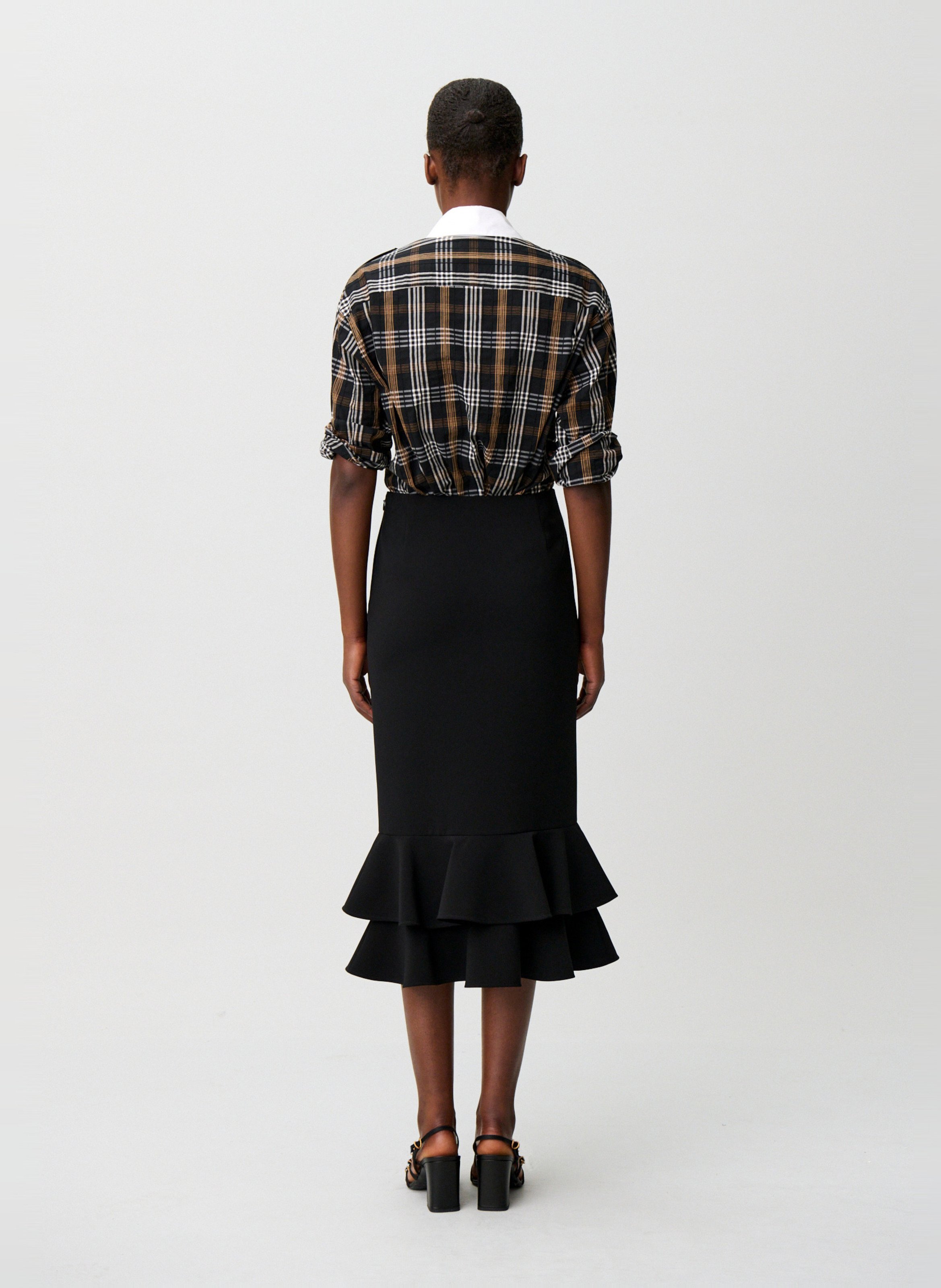 Ausgestellter Midirock CLAUDIE PIERLOT Schwarz