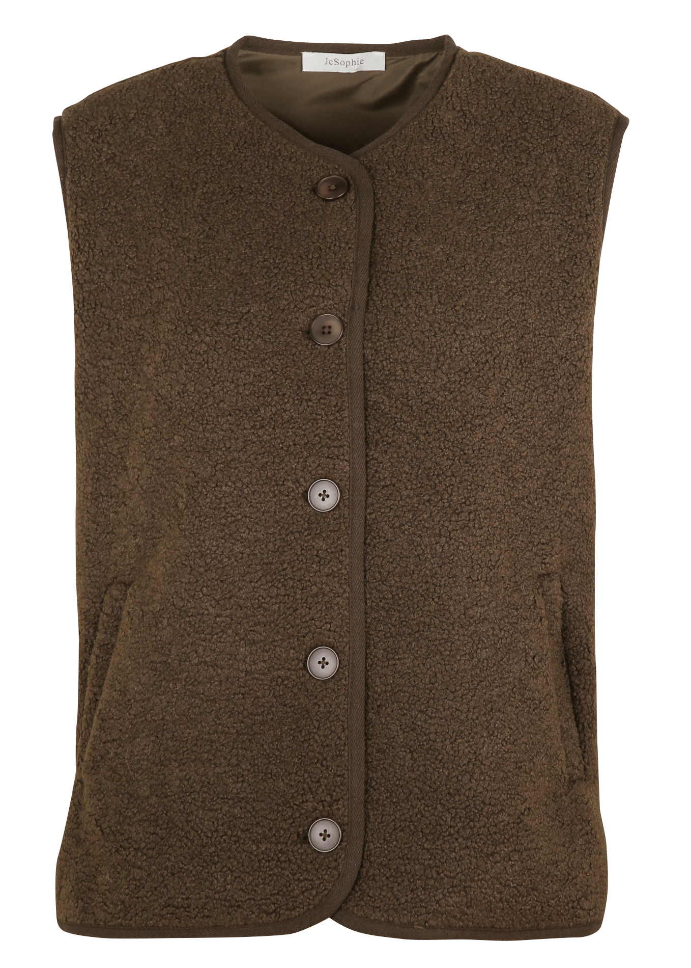 Gilet sans manches effet fourrure JC SOPHIE