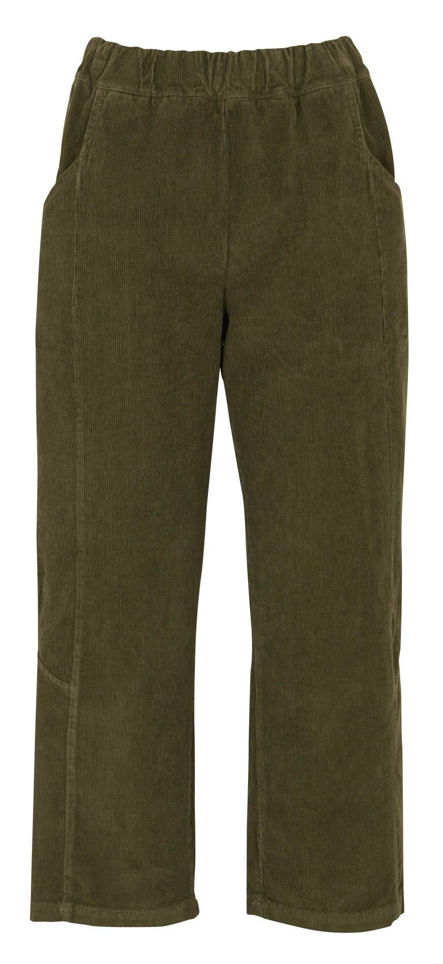 7/8-Rippen-Cordhose aus Baumwoll-Velours HUMILITY Grun