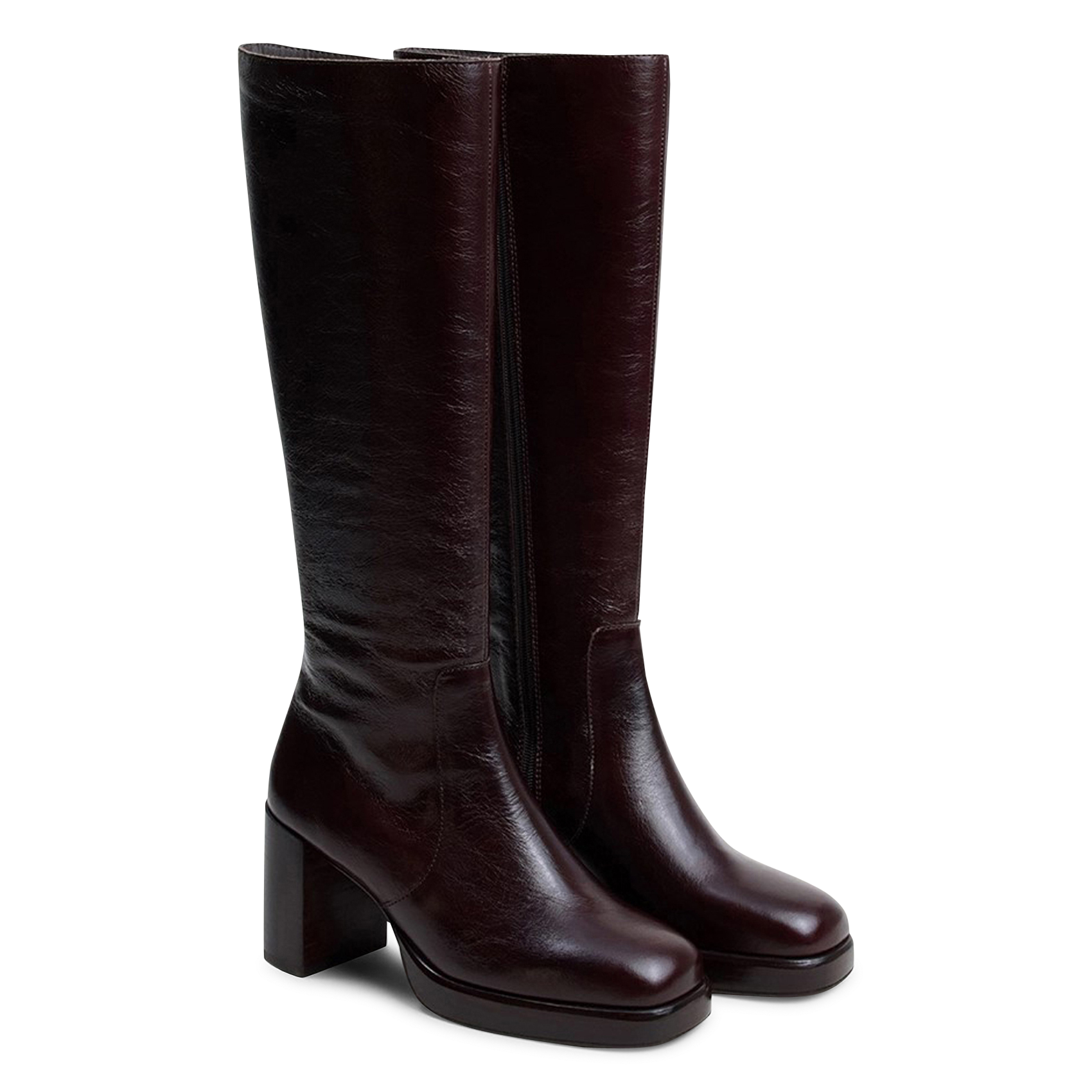 Leather boots JONAK Brown