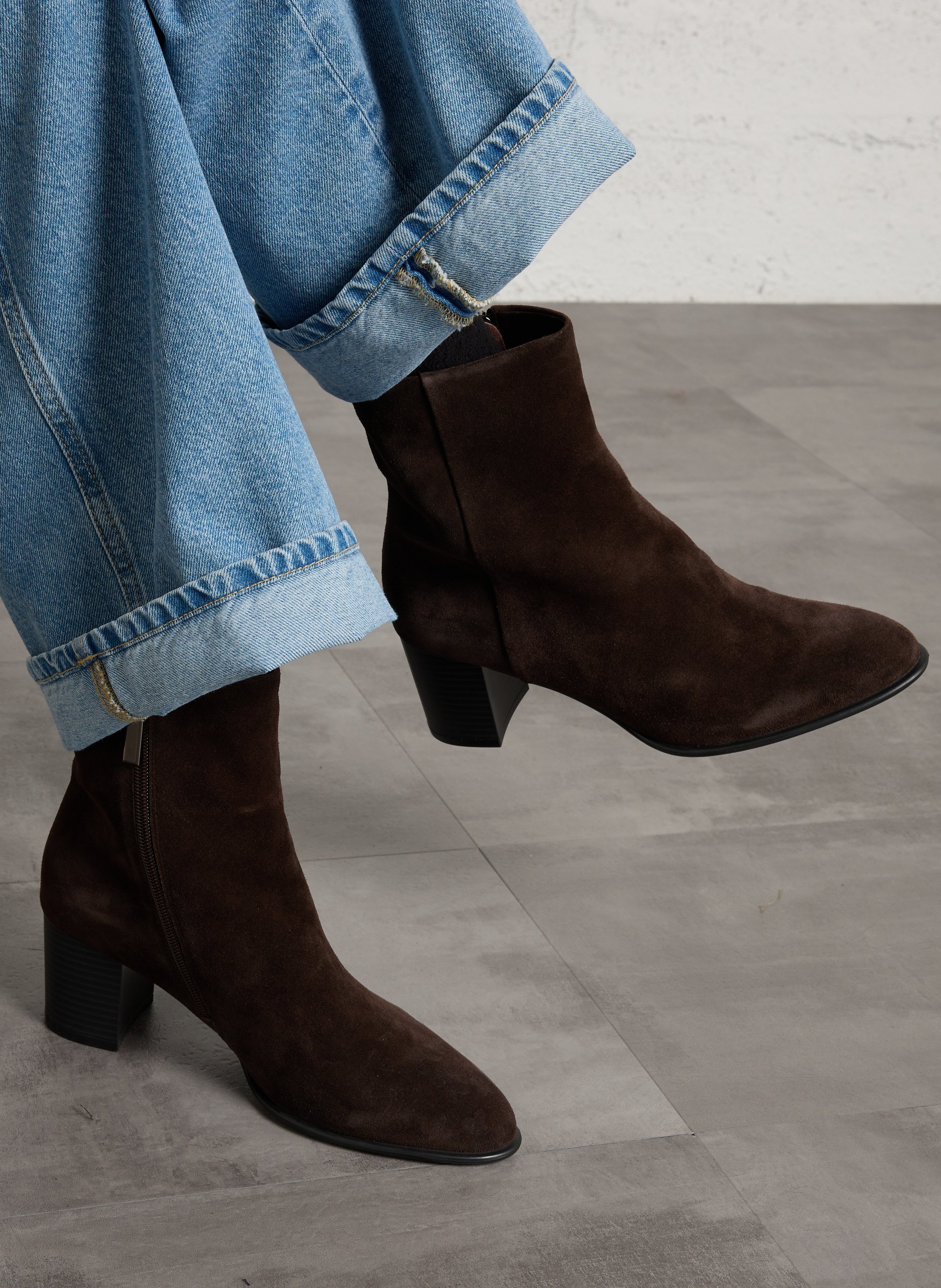 Bottines en cuir BIBI LOU Marron