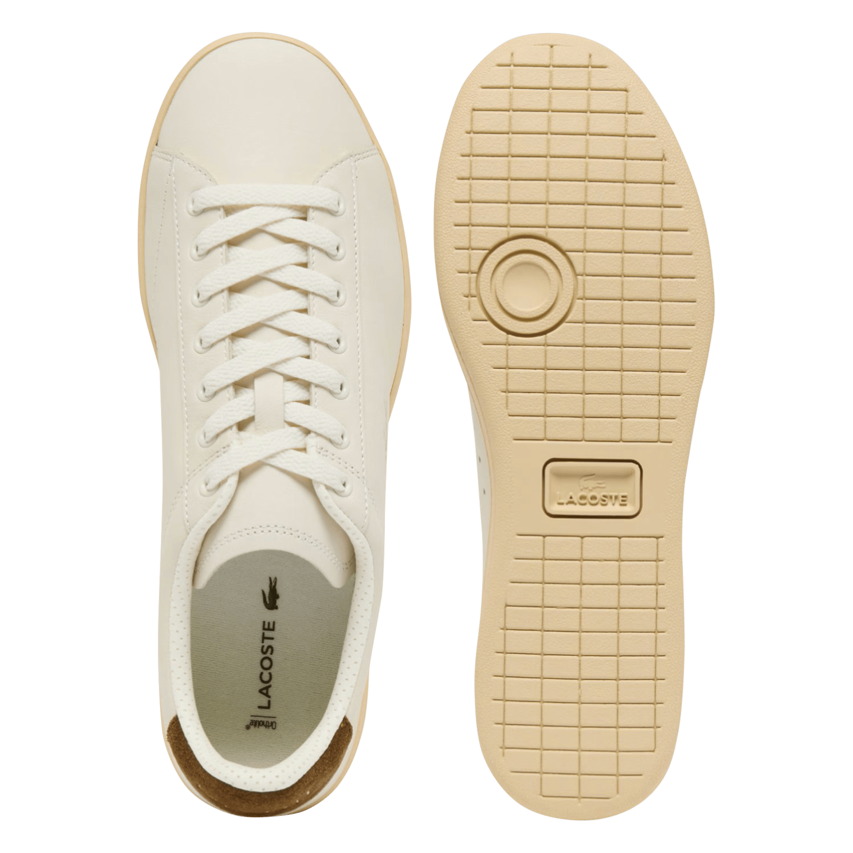 Lage, leren sneakers LACOSTE Wit