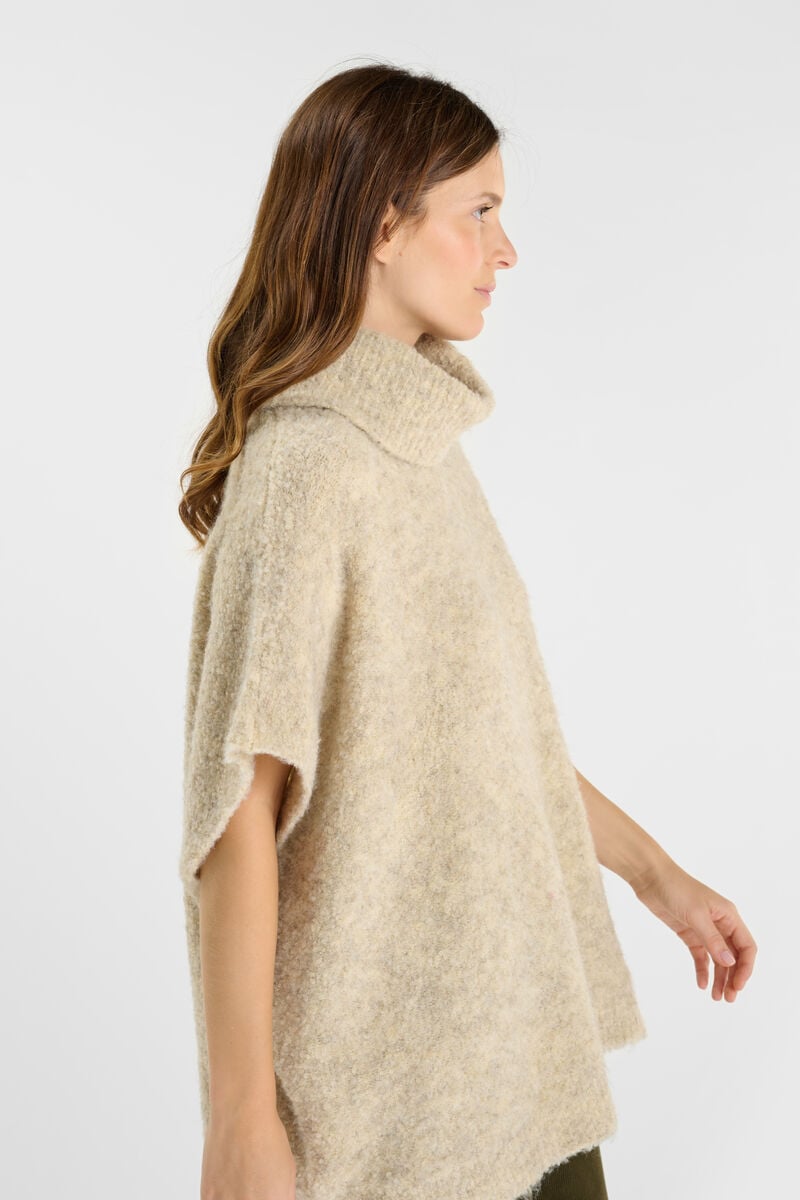 High-neck sweater LE TEMPS DES CERISES Beige