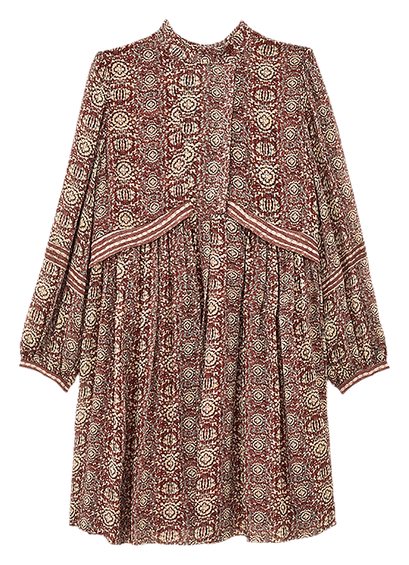 Short loose-fit printed dress BA&SH Plums