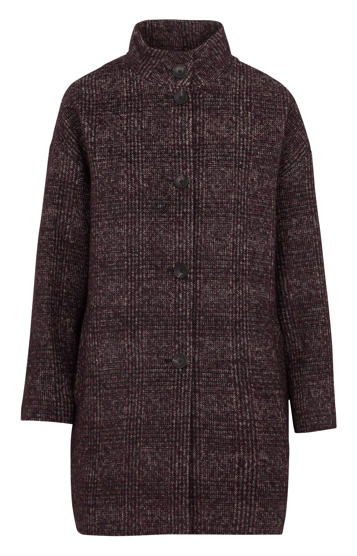 Manteau long droit boutonné  MAISON 123 Violet